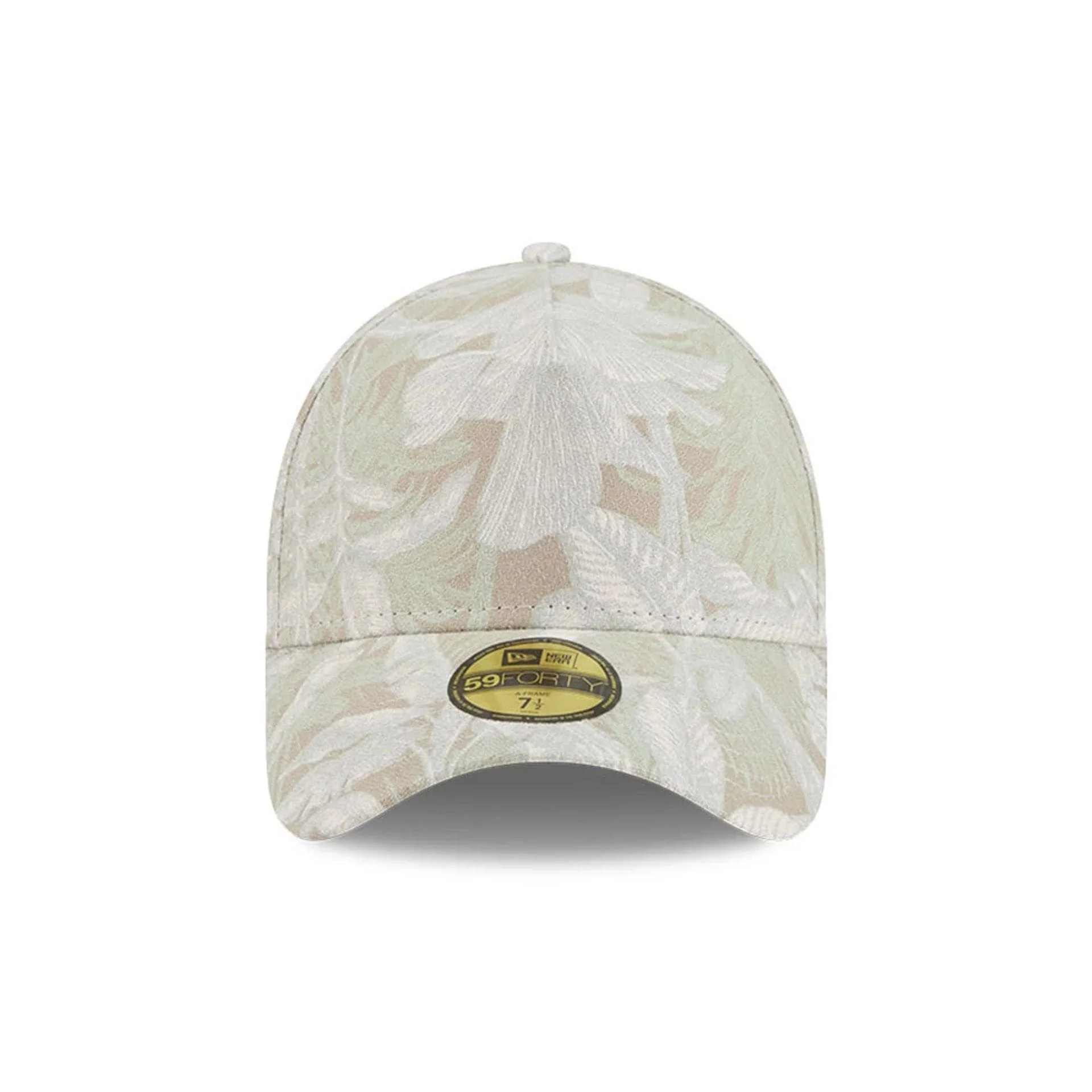 New Era Leafy Palm Light Beige 59FORTY A-Frame Fitted Cap - Image 3
