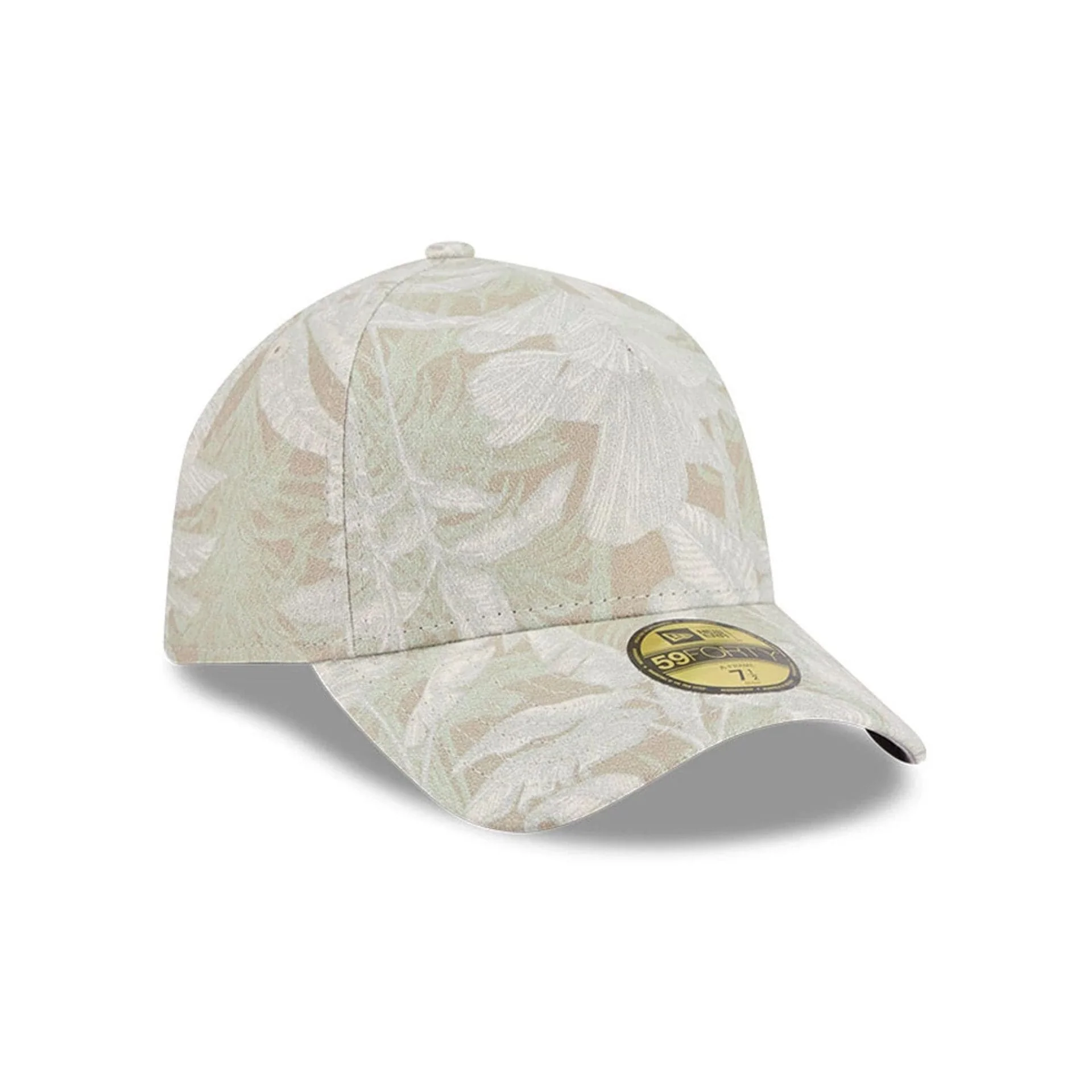 New Era Leafy Palm Light Beige 59FORTY A-Frame Fitted Cap - Image 4