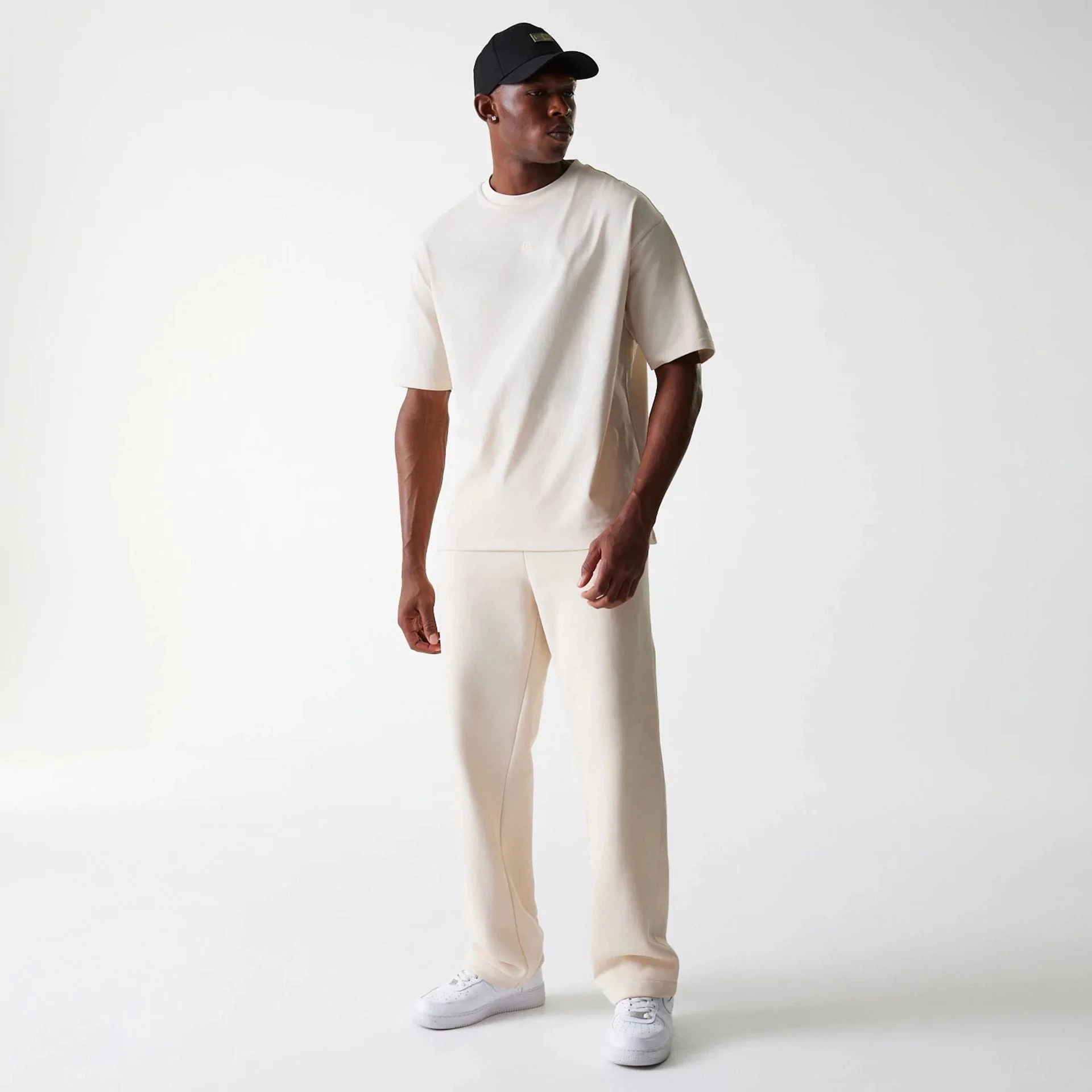 New Era Light Beige Straight Leg Joggers - Image 3