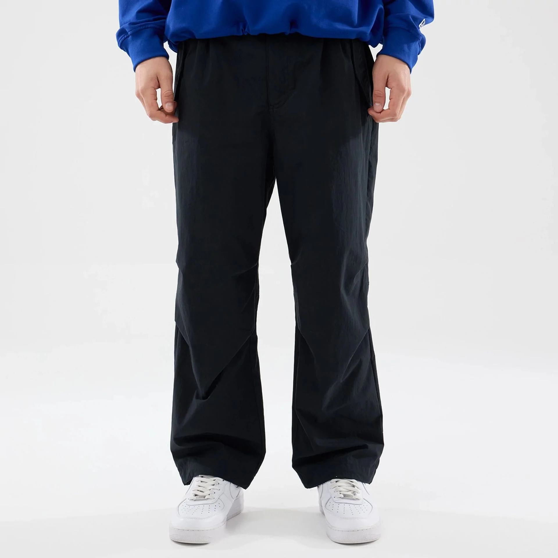 New Era Organic Black Parachute Trousers