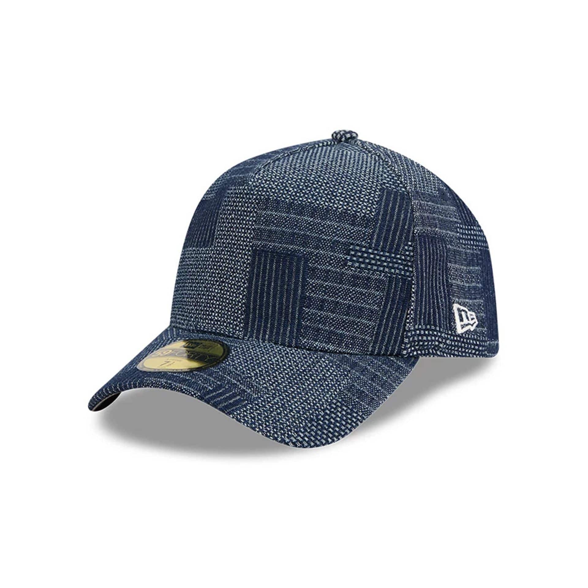 New Era Patchwork Denim Navy 59FORTY A-Frame Fitted Cap