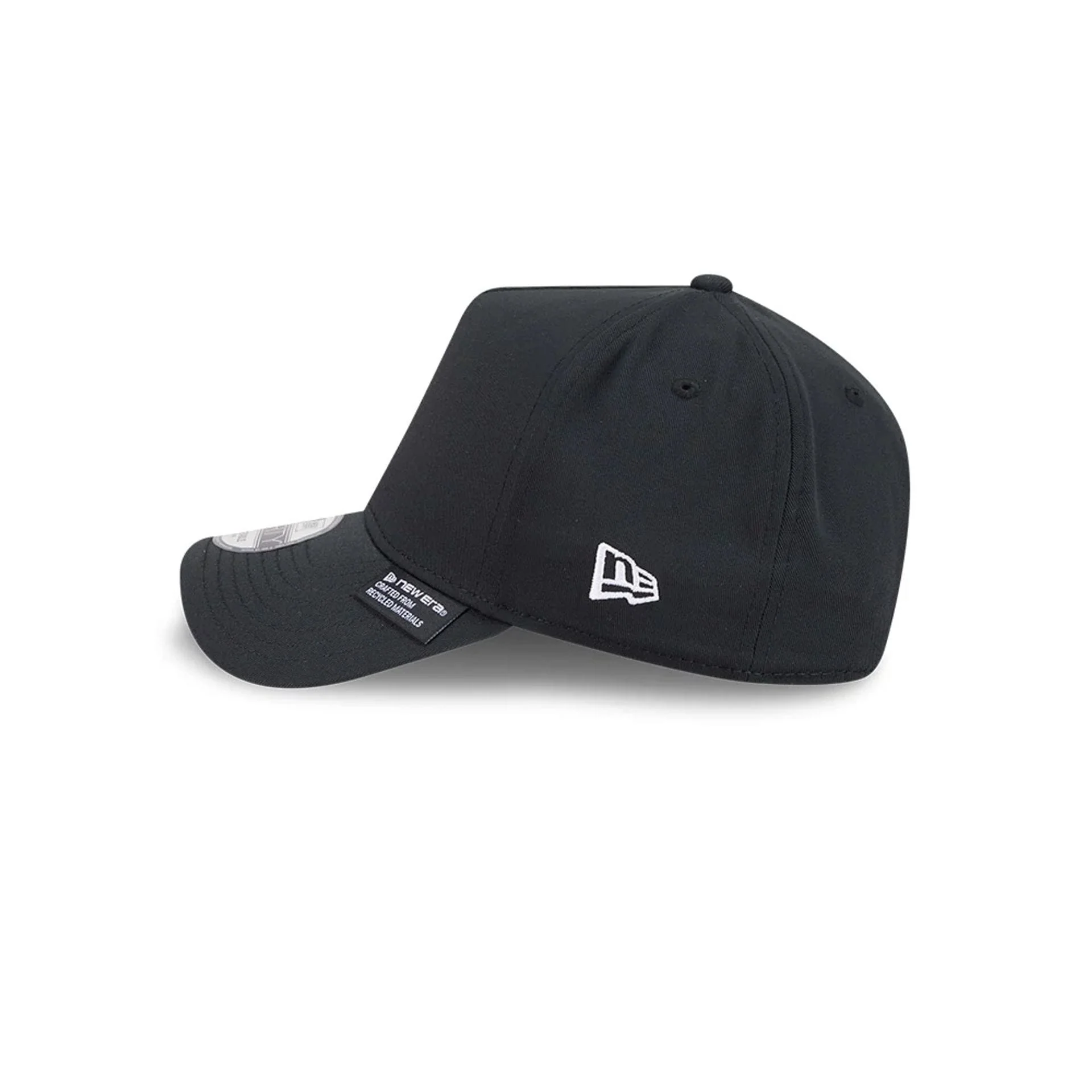 New Era Recycled Twill Black 9FORTY A-Frame Adjustable Cap - Image 5