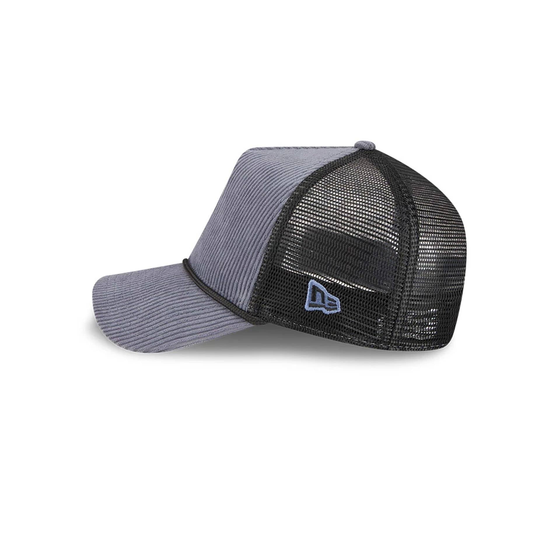 New Era Wide Cord Dark Blue 9FORTY A-Frame Trucker Adjustable Cap - Image 4