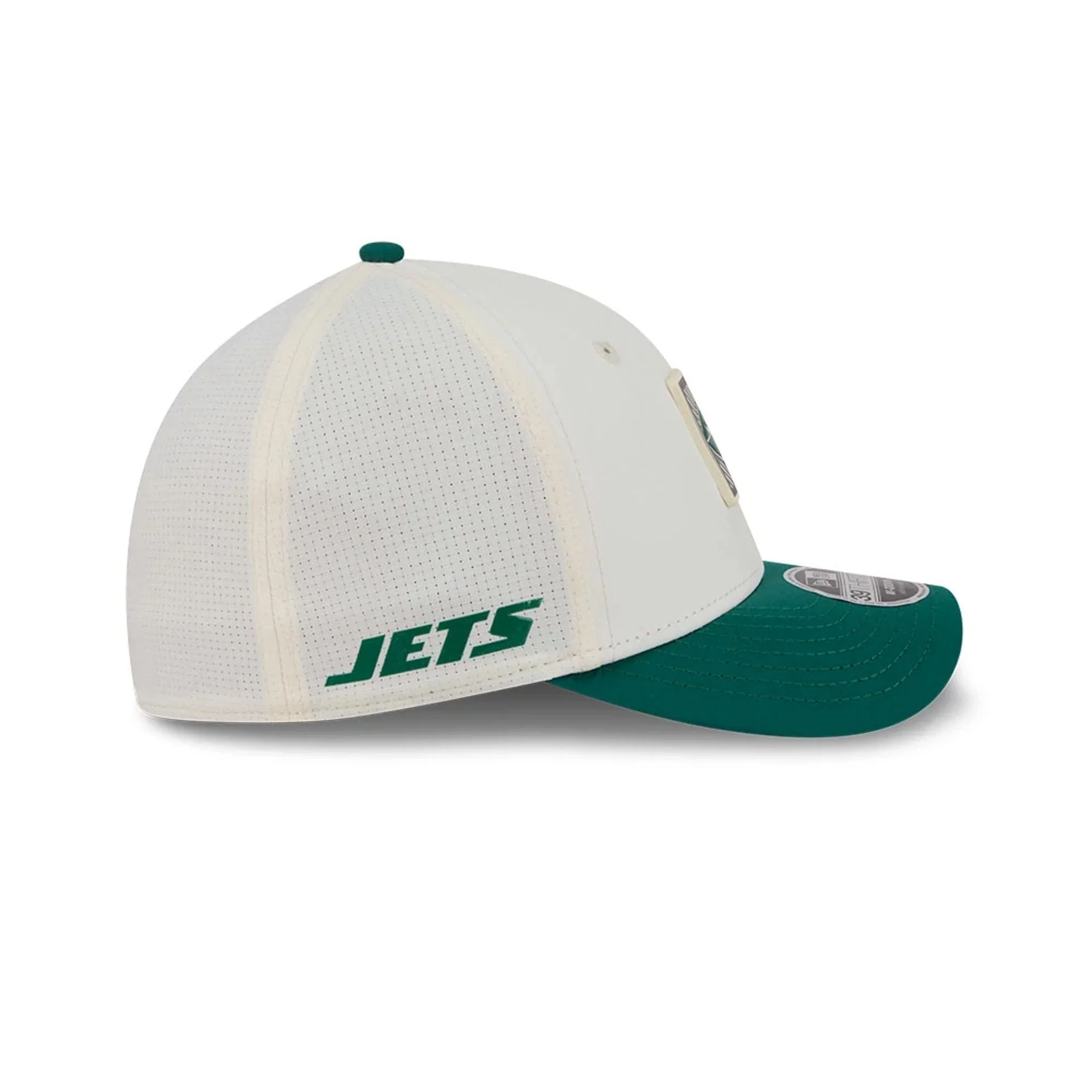 New York Jets NFL Training 2026 White 39THIRTY M-Crown Stretch Fit Cap - Image 4
