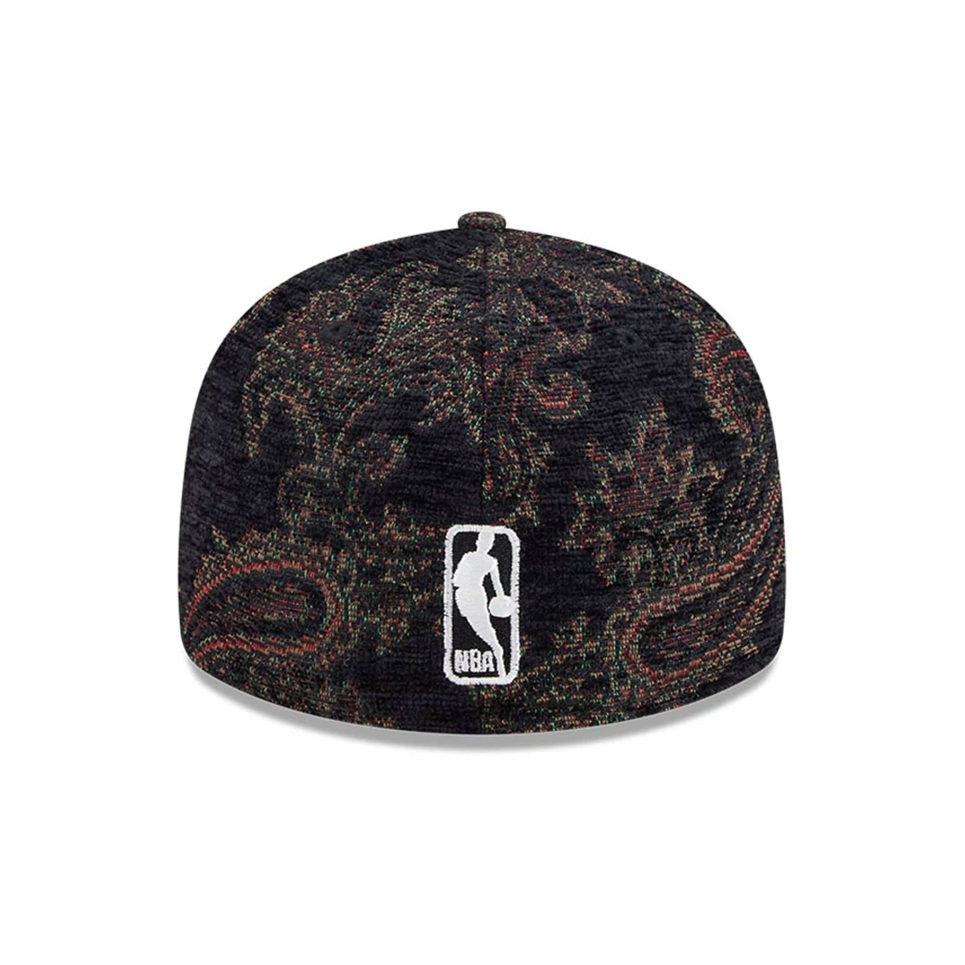 New York Knicks NBA Jacquard Chenille Black 59FIFTY Fitted Cap - Image 5