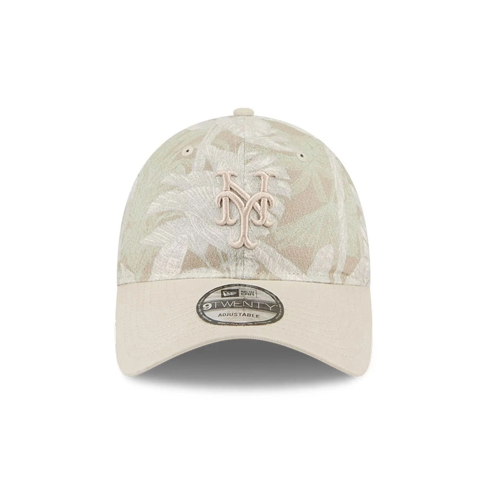 New York Mets MLB Leafy Palm Light Beige 9TWENTY Adjustable Cap - Image 3