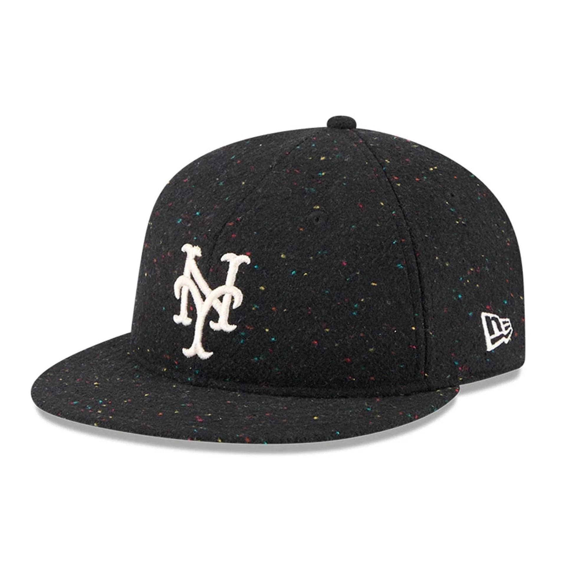 New York Mets MLB Speckled Wool Black Retro Crown 9FIFTY Adjustable Cap