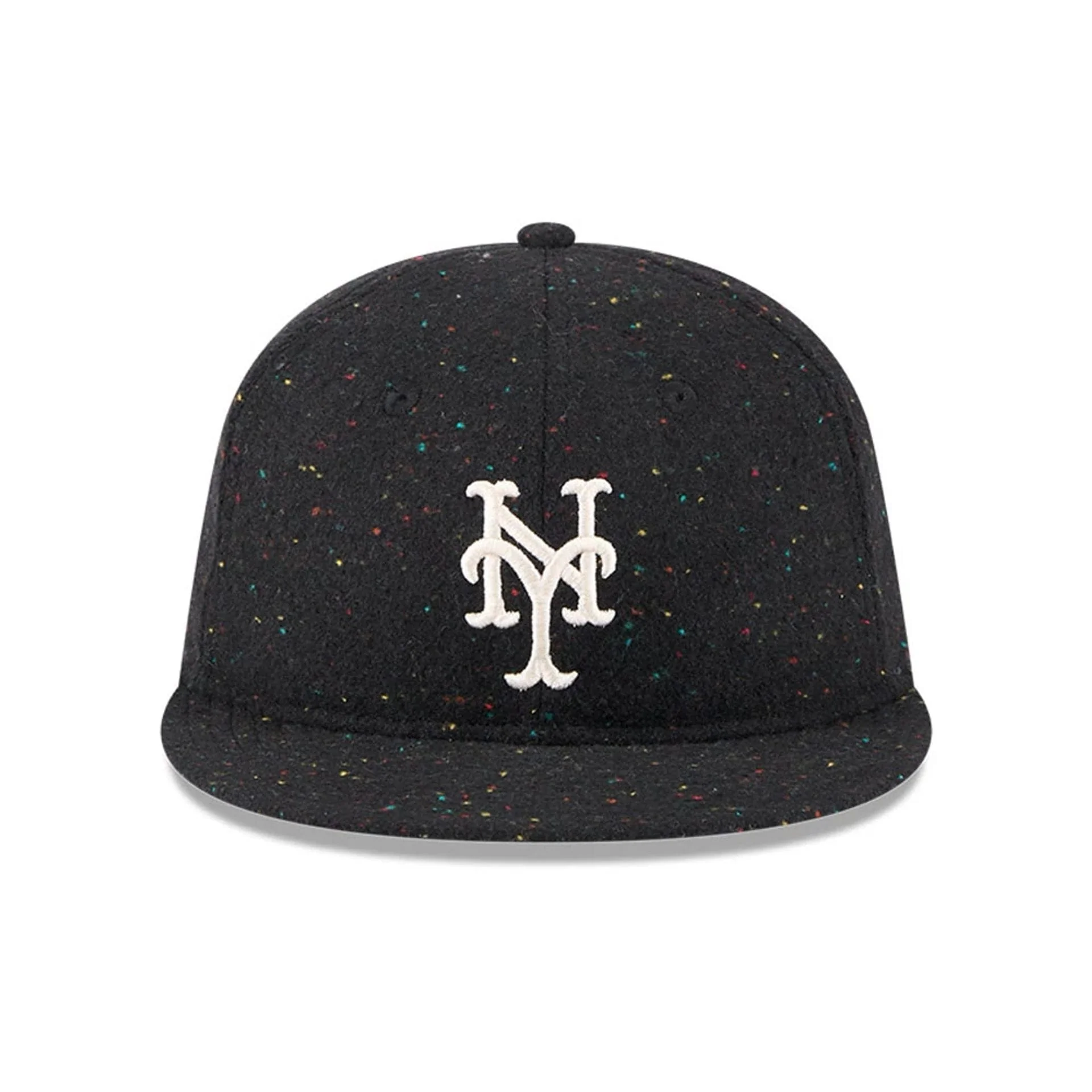 New York Mets MLB Speckled Wool Black Retro Crown 9FIFTY Adjustable Cap - Image 3