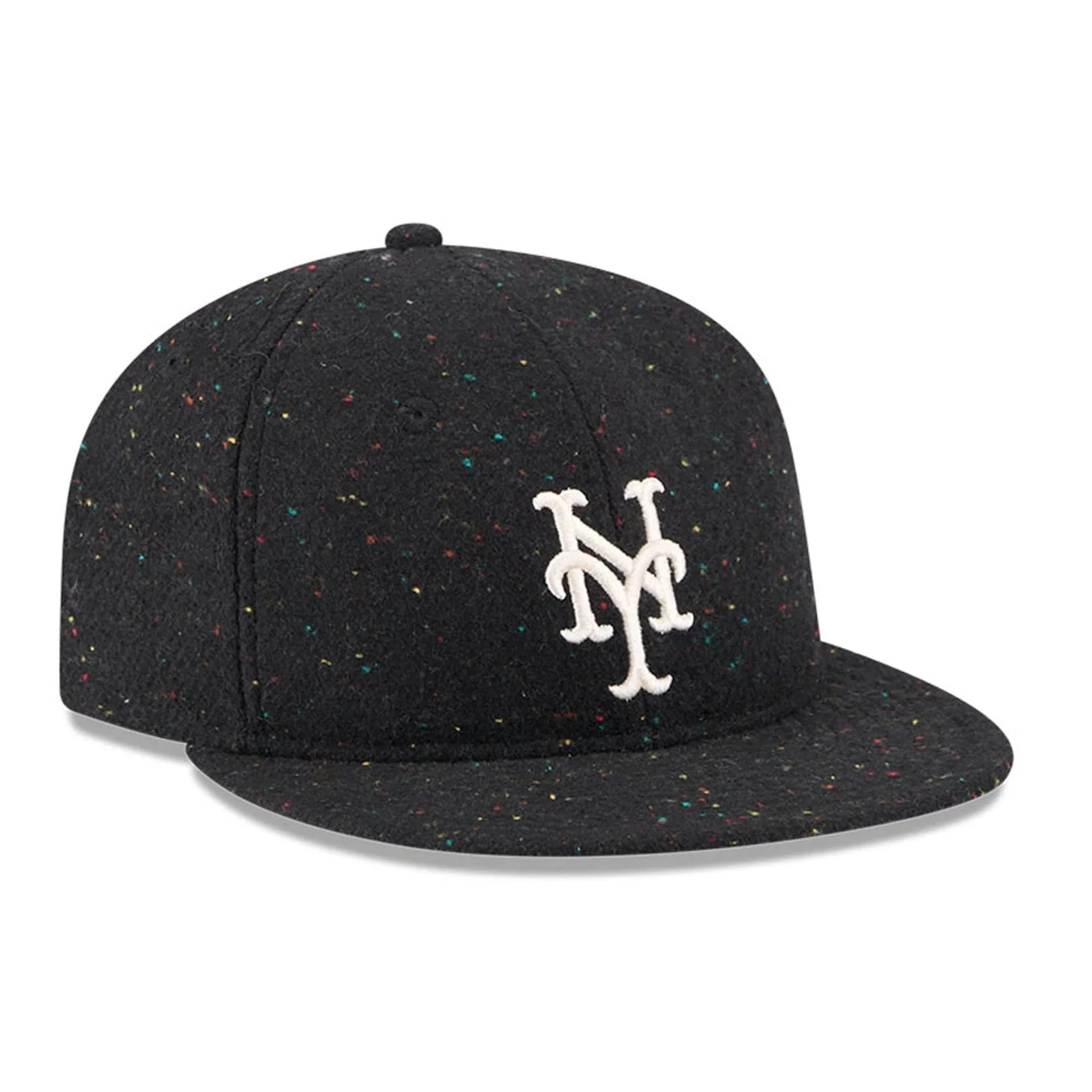 New York Mets MLB Speckled Wool Black Retro Crown 9FIFTY Adjustable Cap - Image 4