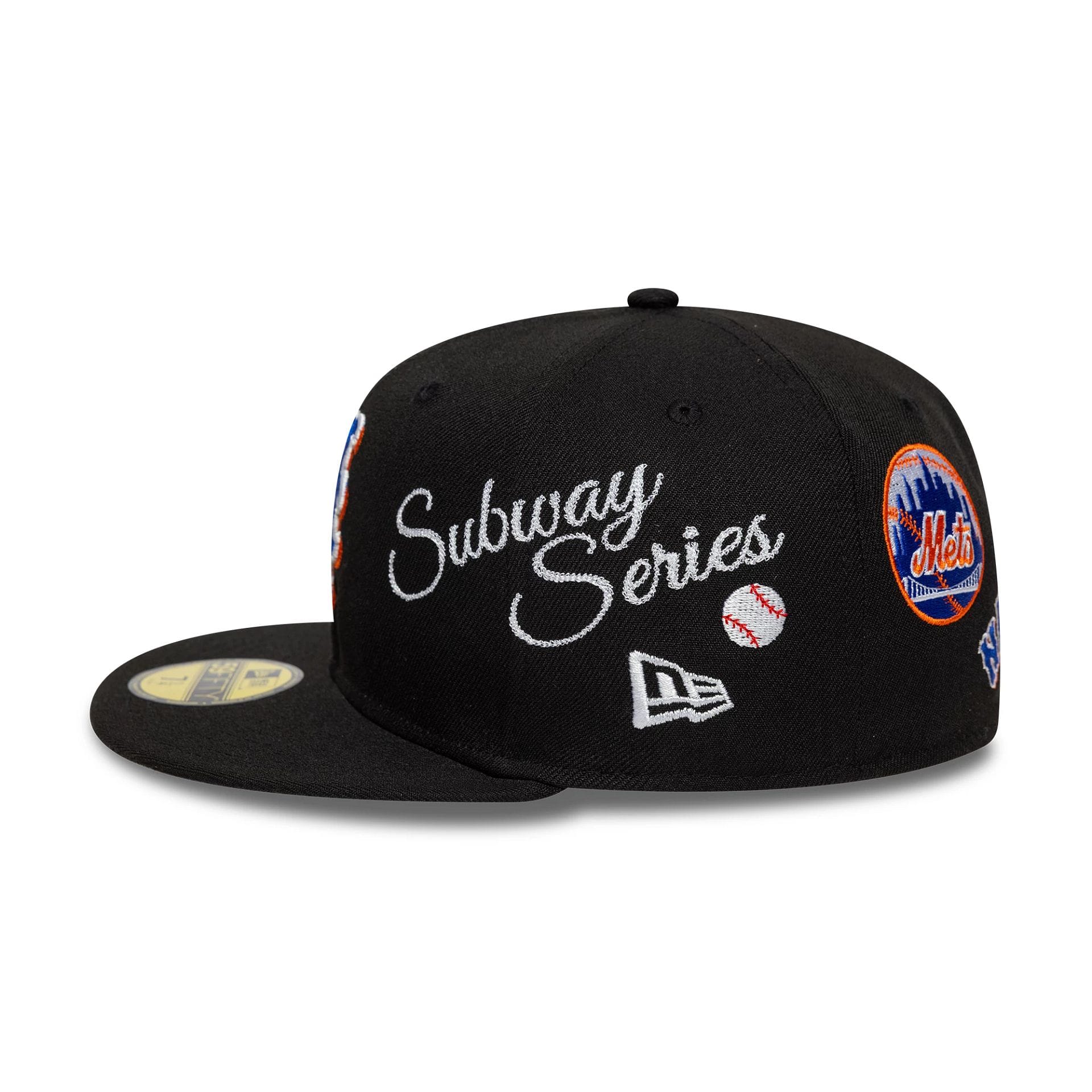 New York Mets MLB Subway Series Black 59FIFTY Fitted Cap - Image 5