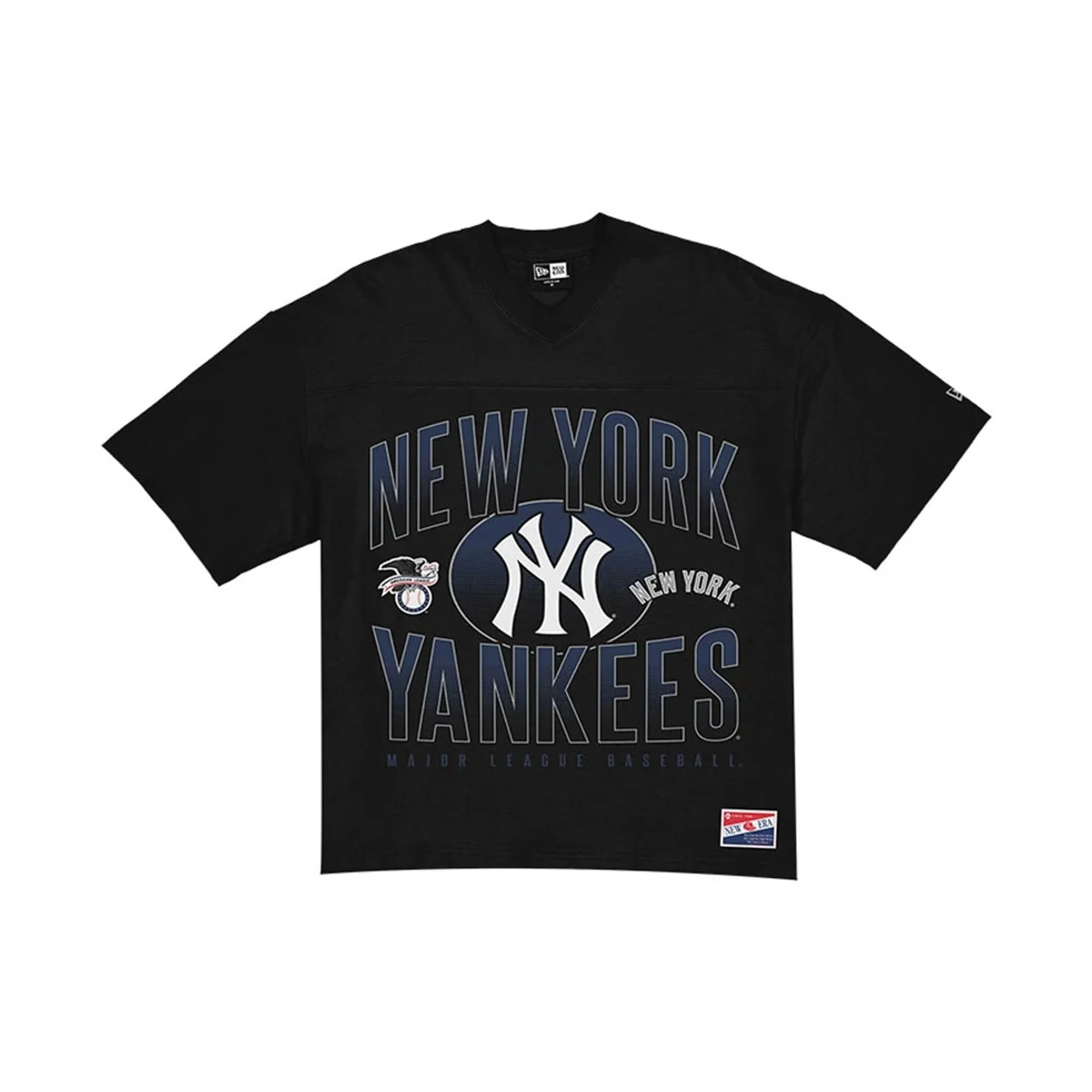New York Yankees MLB Black Boxy T-Shirt