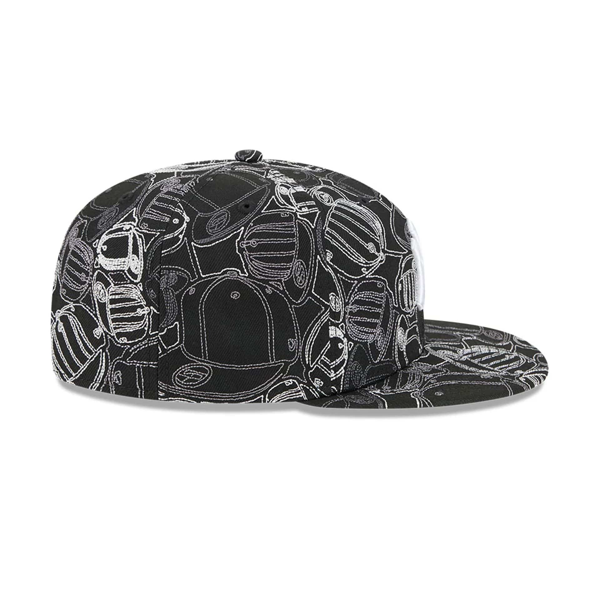 New York Yankees MLB Cap Scramble Black 59FIFTY Fitted Cap - Image 7