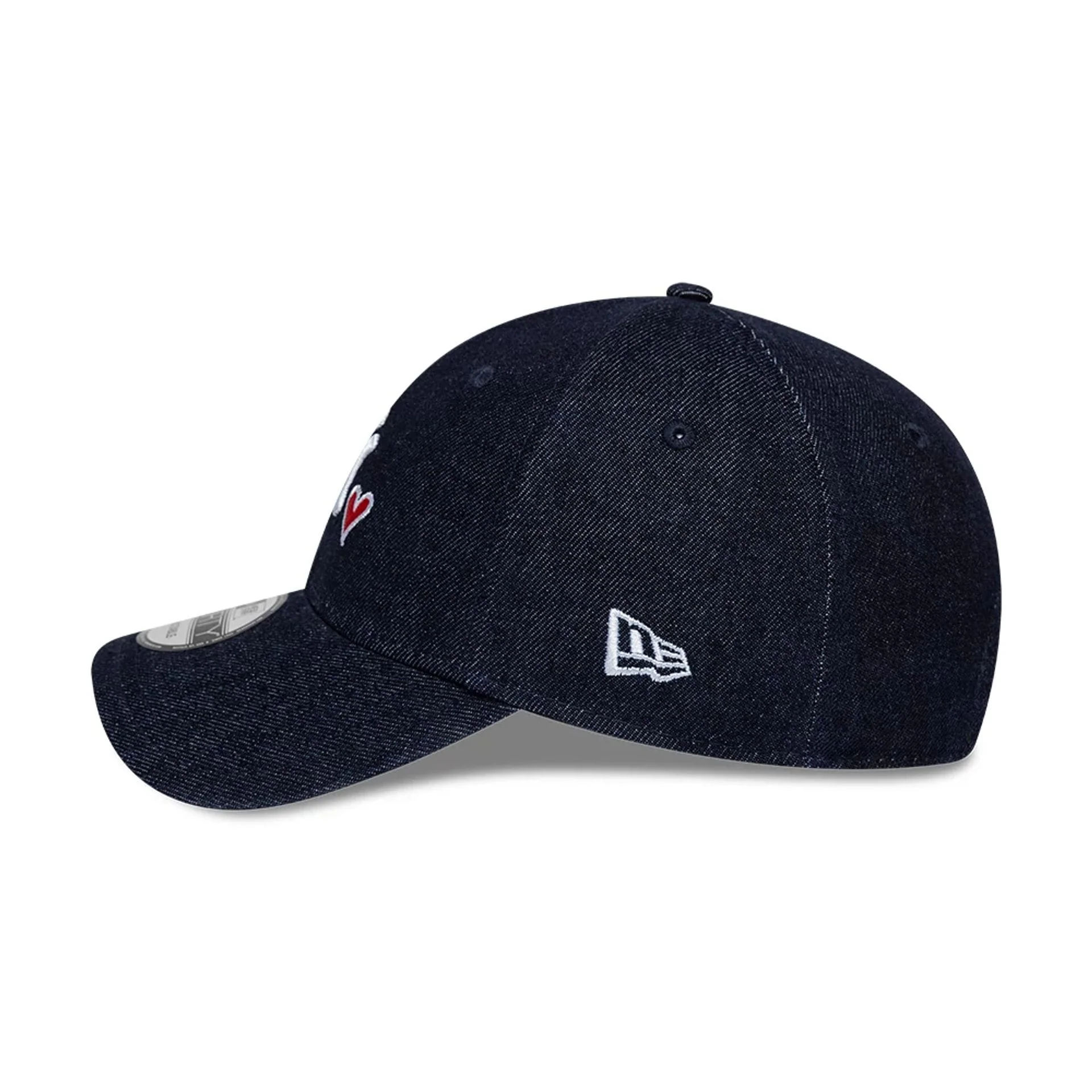 New York Yankees MLB Denim Heart Navy 9FORTY Adjustable Cap - Image 4