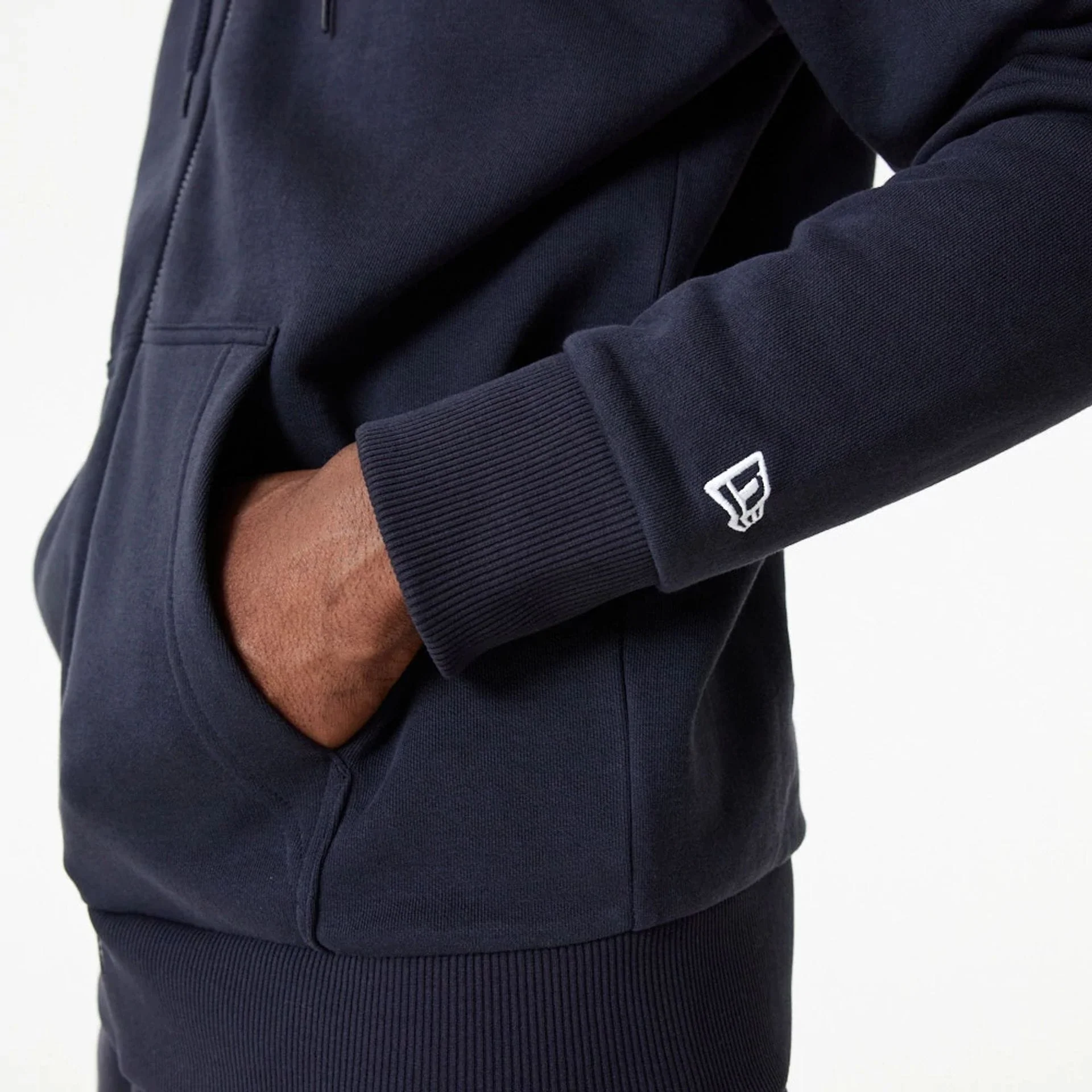 New York Yankees MLB Essential Navy Full Zip Hoodie - Image 2
