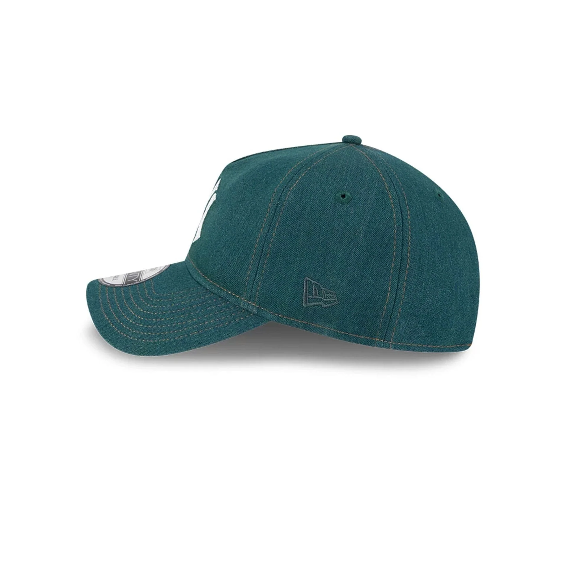 New York Yankees MLB Forest Denim Green 9TWENTY A-Frame Adjustable Cap - Image 4