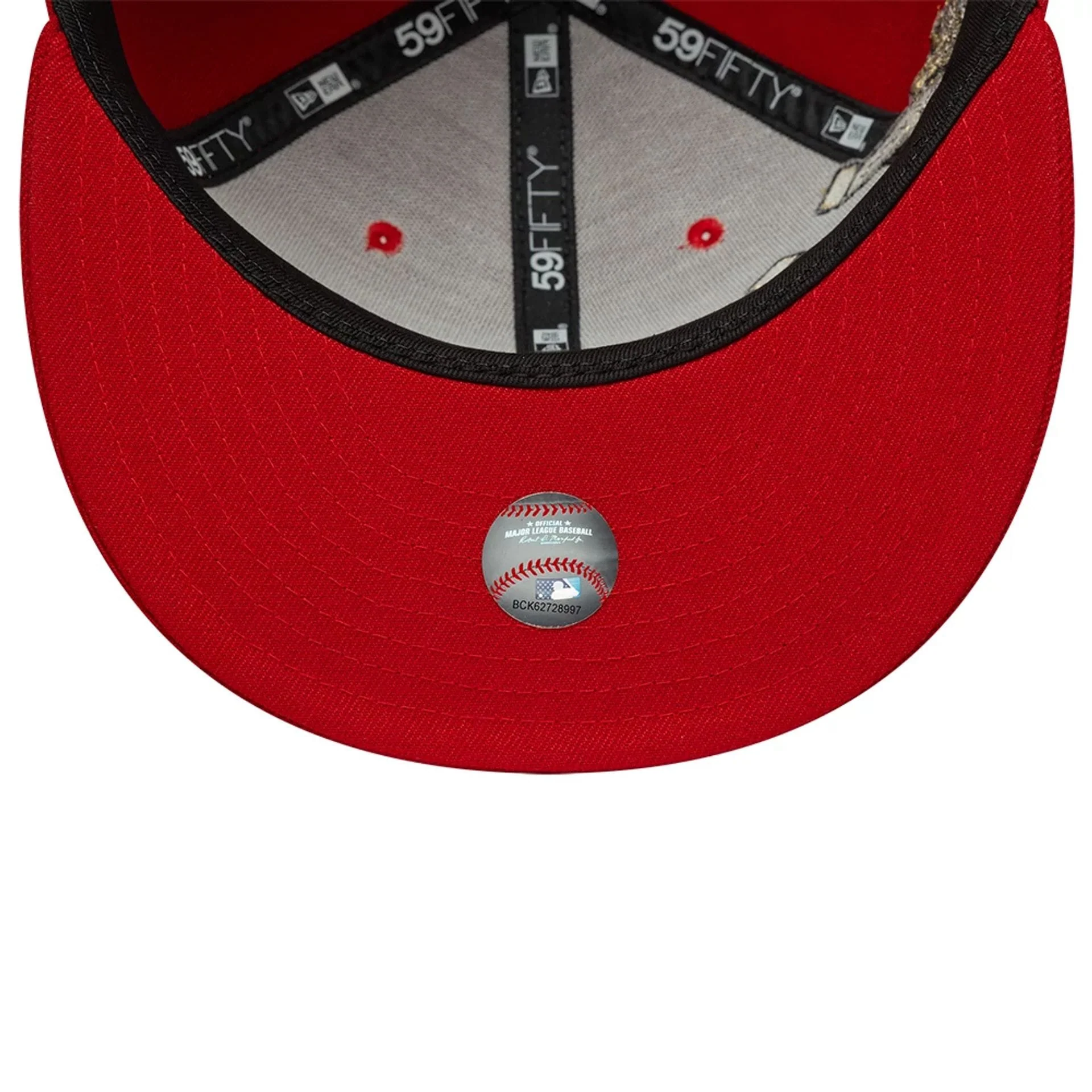 New York Yankees MLB Horseshoe Red 59FIFTY Fitted Cap - Image 7