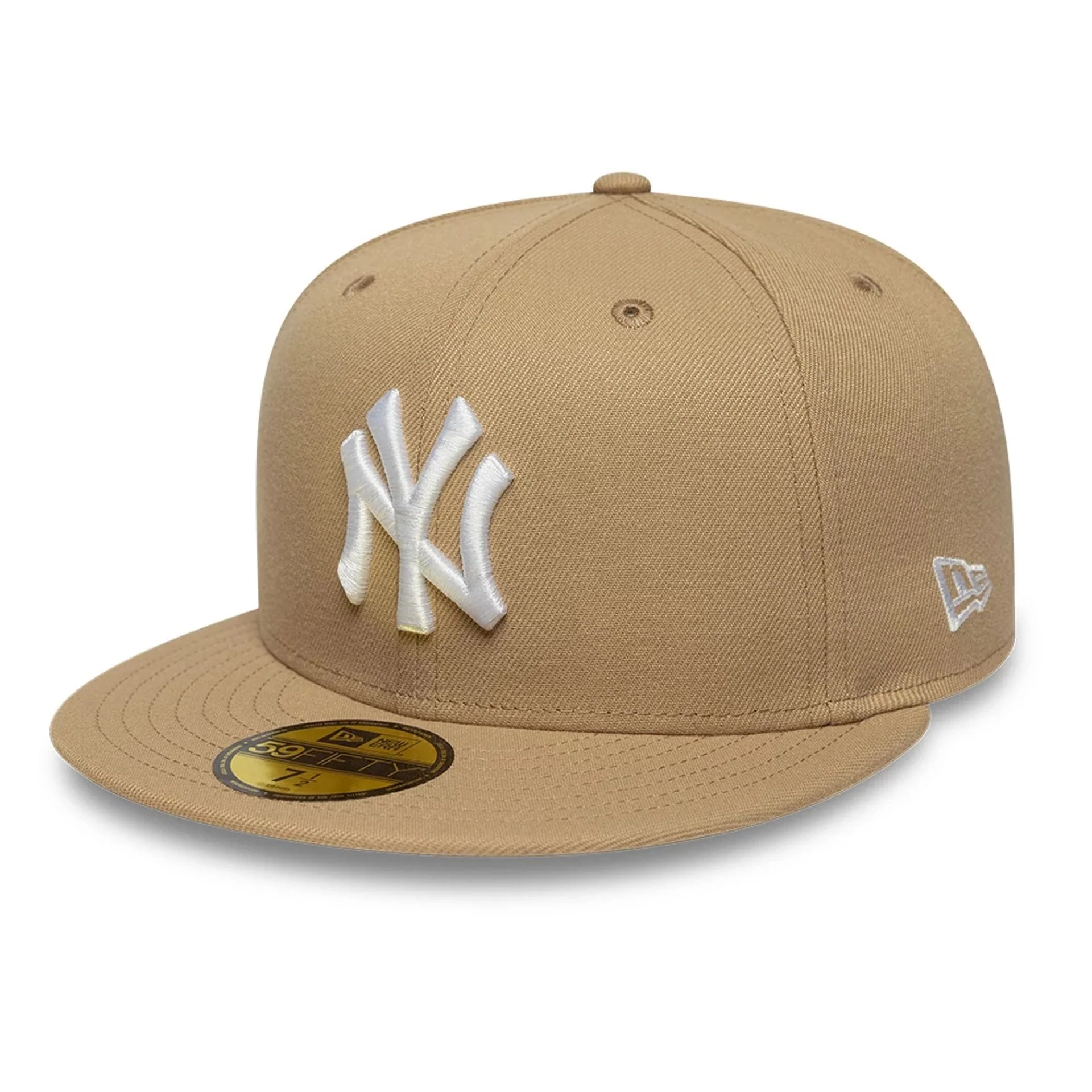 New York Yankees MLB League Essential Light Beige 59FIFTY Fitted Cap