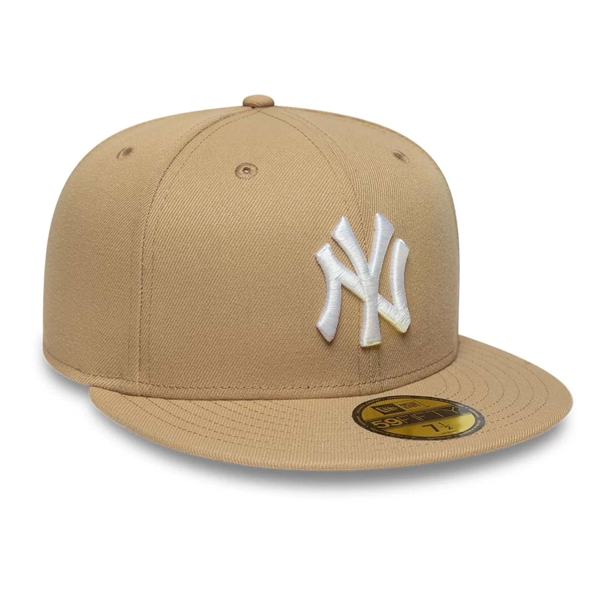 New York Yankees MLB League Essential Light Beige 59FIFTY Fitted Cap - Image 3