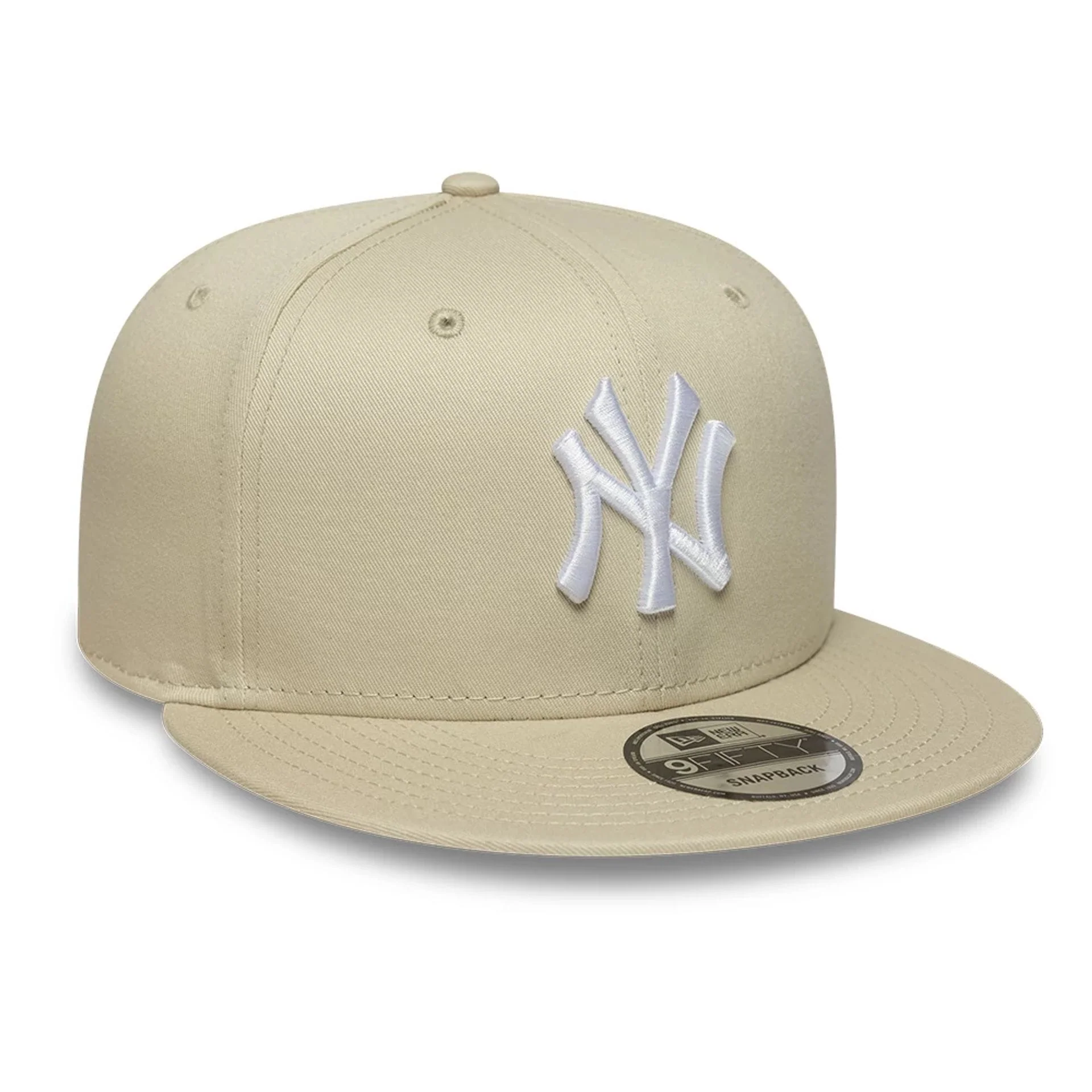 New York Yankees MLB League Essential Light Beige 9FIFTY Snapback Adjustable Cap - Image 3