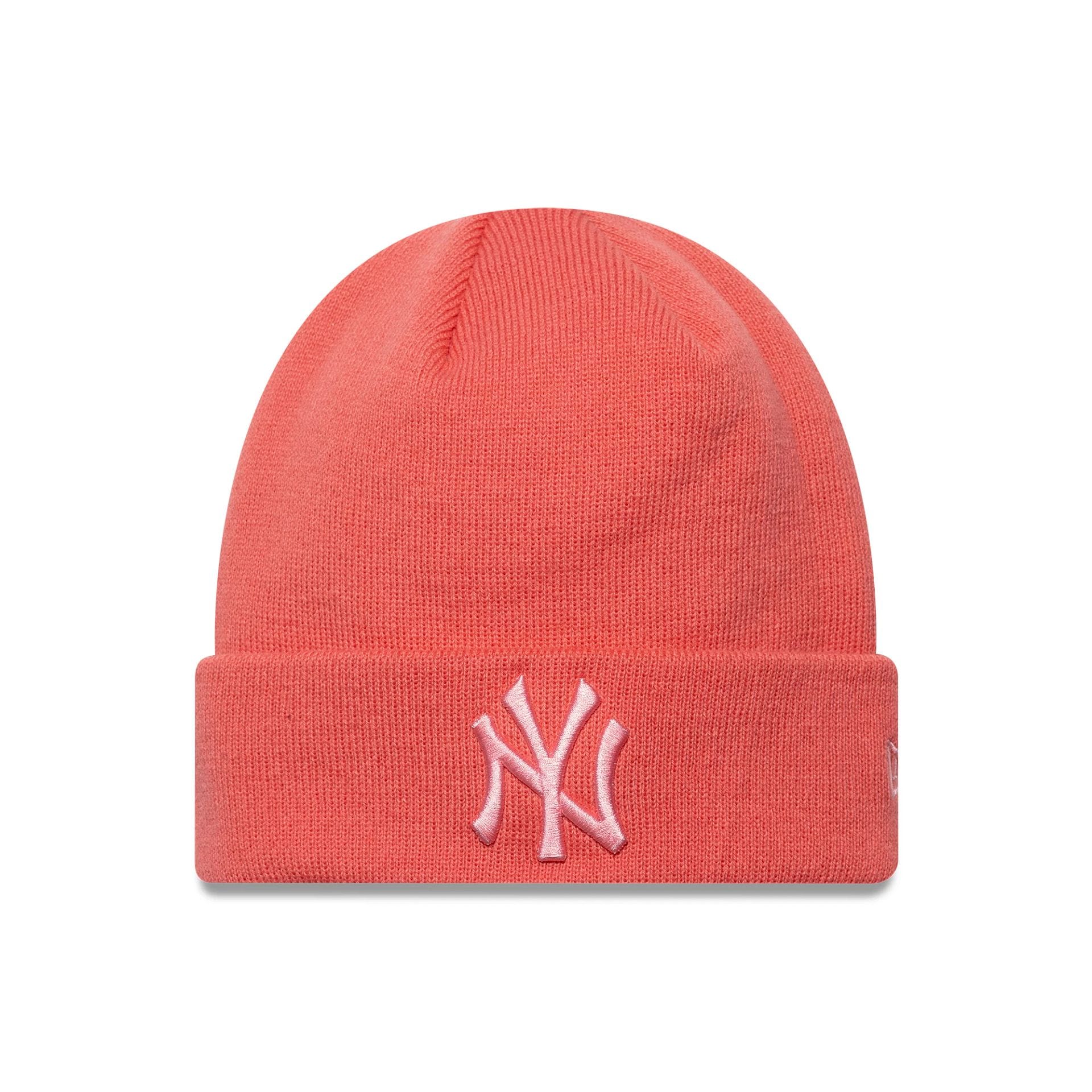 New York Yankees MLB League Essential Pastel Pink Cuff Knit Beanie Hat