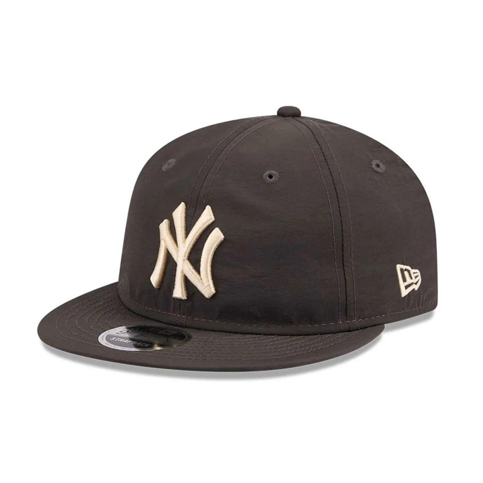 New York Yankees MLB Nylon Black Retro Crown 9FIFTY Adjustable Cap