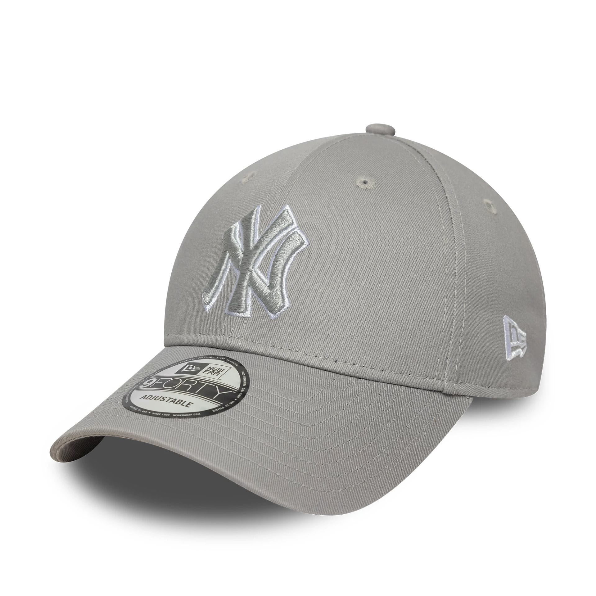 New York Yankees MLB Outline Grey 9FORTY Adjustable Cap