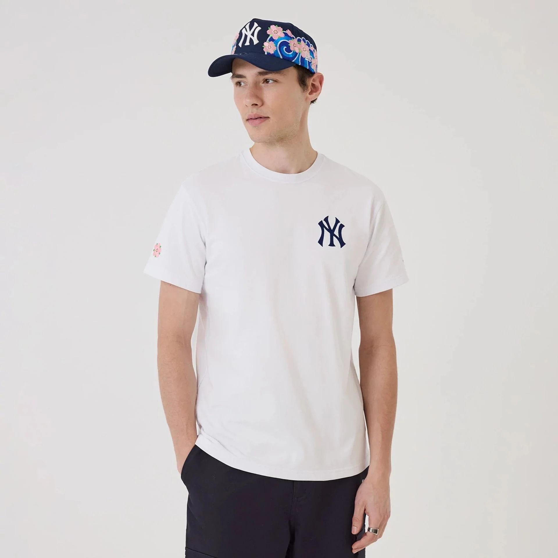 New York Yankees MLB Sakura White T-Shirt