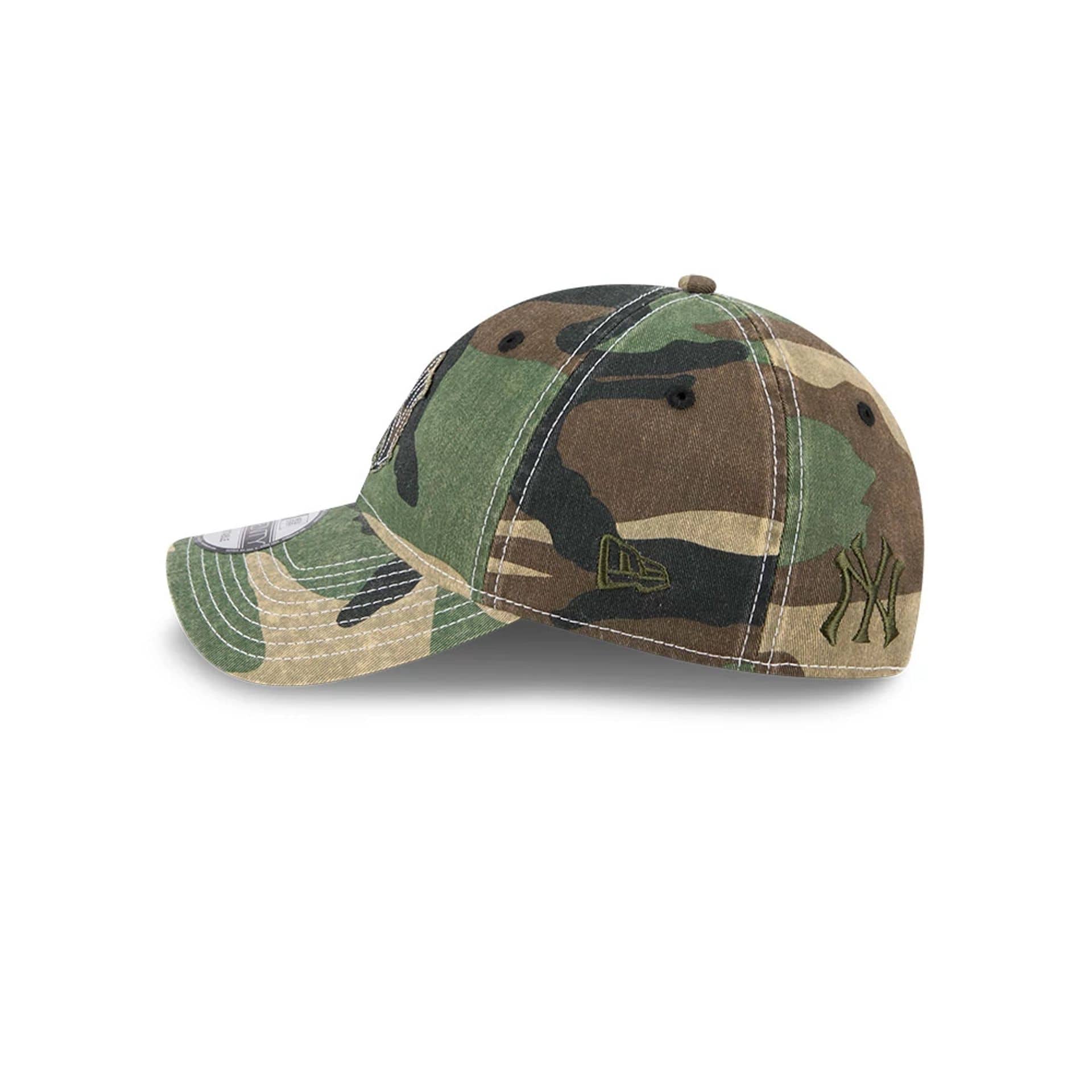 New York Yankees MLB Washed Camo Open Green 9TWENTY Adjustable Cap - Image 6