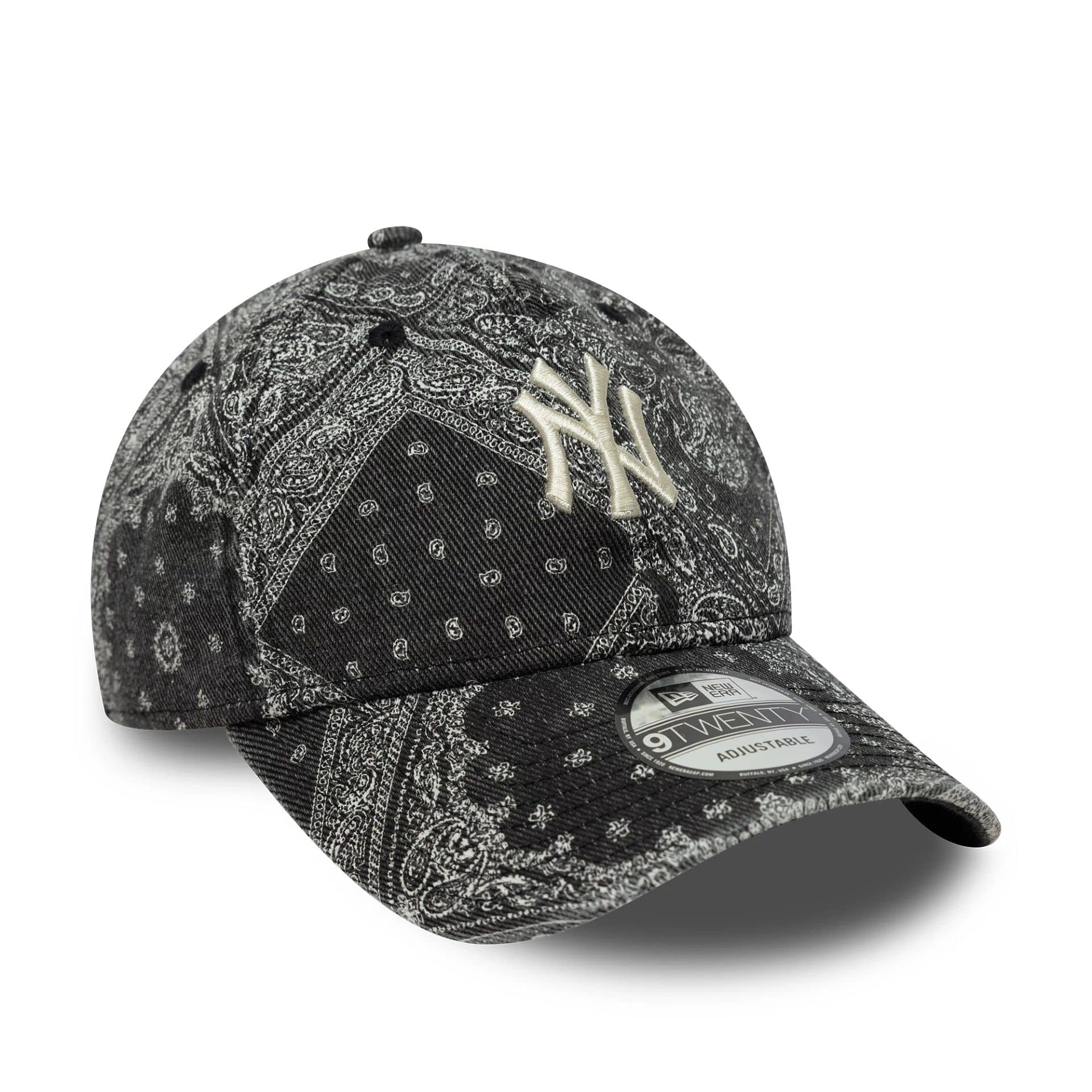 New York Yankees MLB Washed Paisley Black 9TWENTY Cap - Image 3