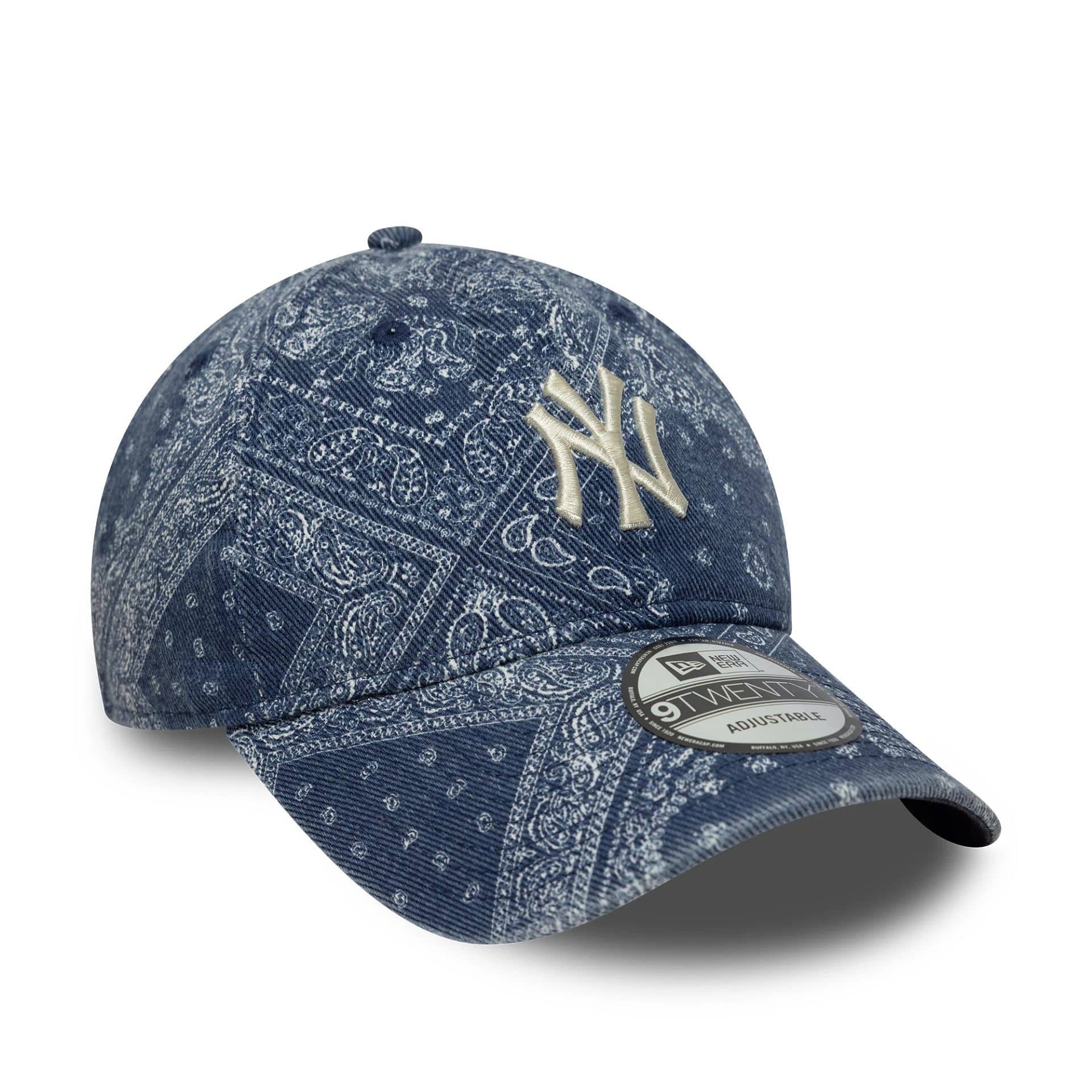 New York Yankees MLB Washed Paisley Navy 9TWENTY Cap - Image 3