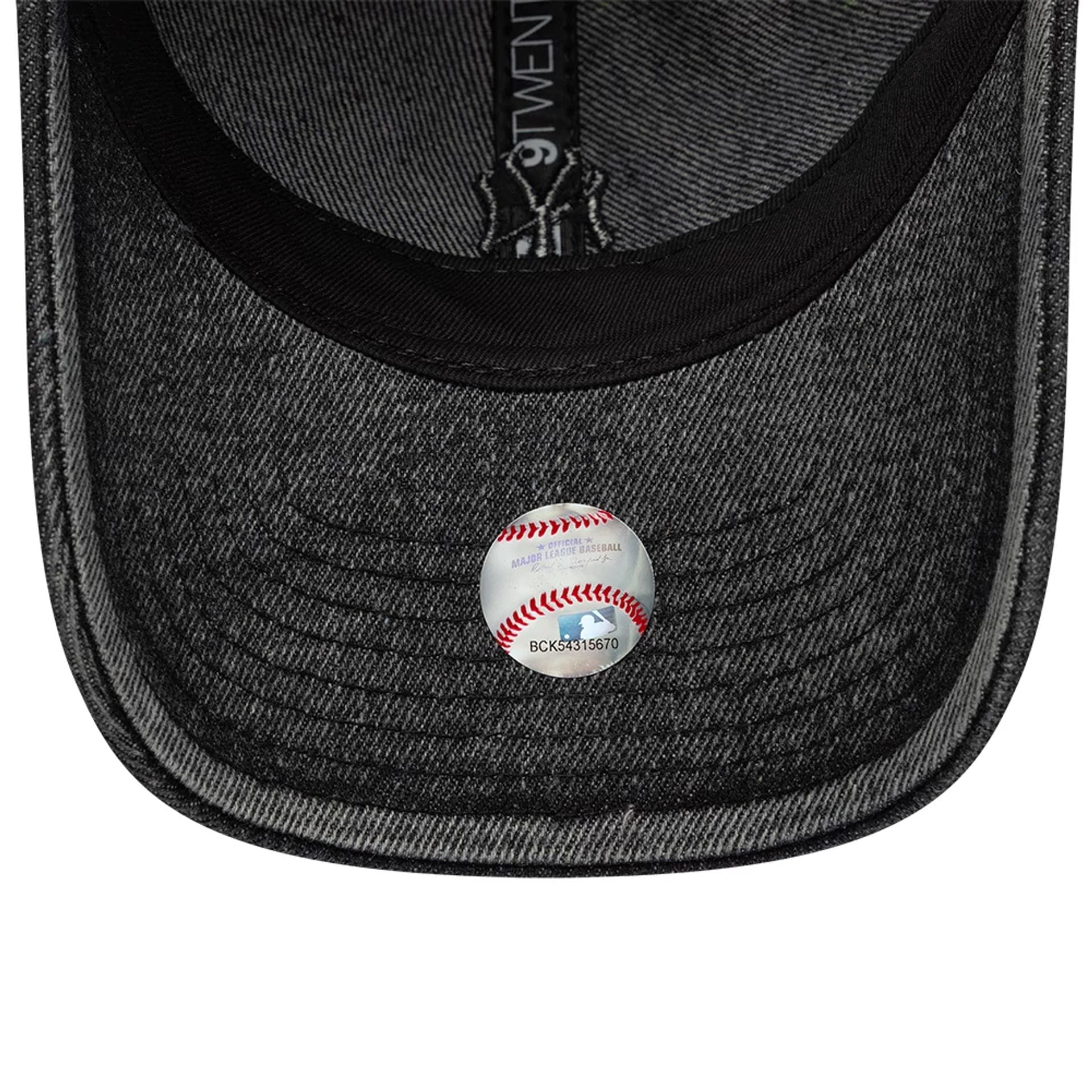 New York Yankees Womens MLB Denim Black 9TWENTY Adjustable Cap - Image 5