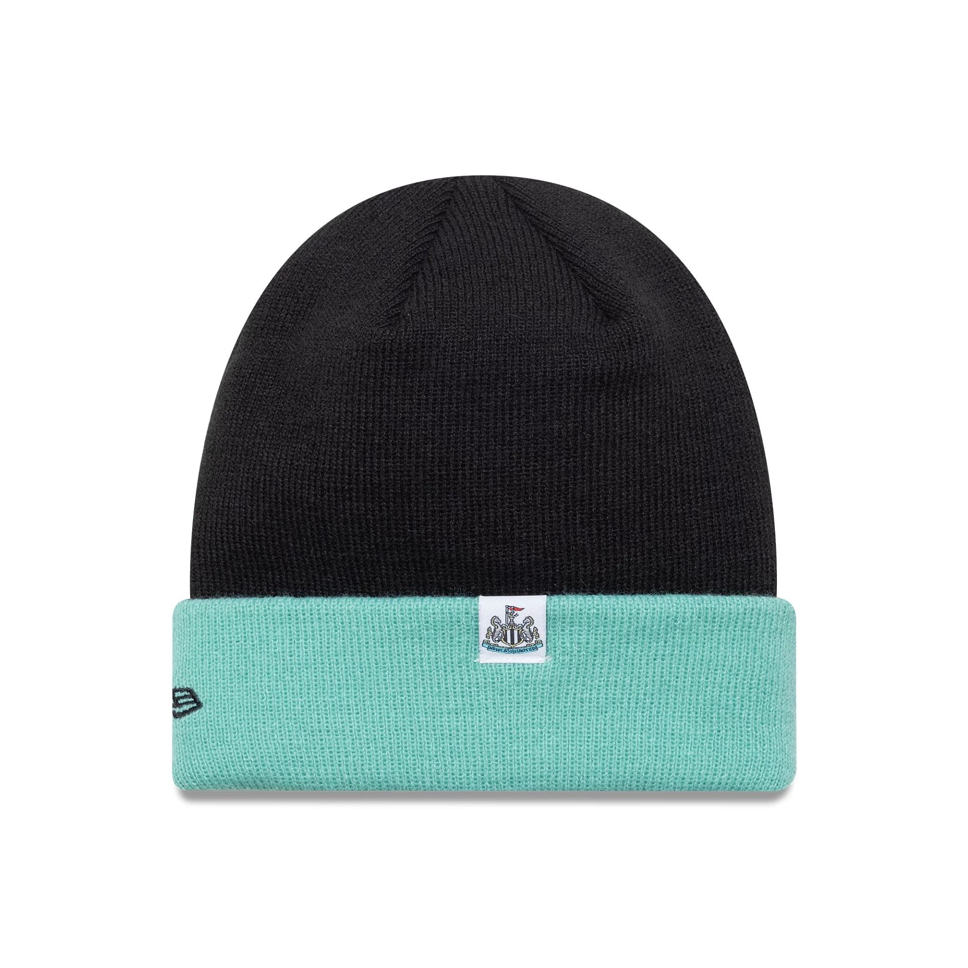 Newcastle United FC Youth Wordmark Black Cuff Knit Beanie Hat - Image 2