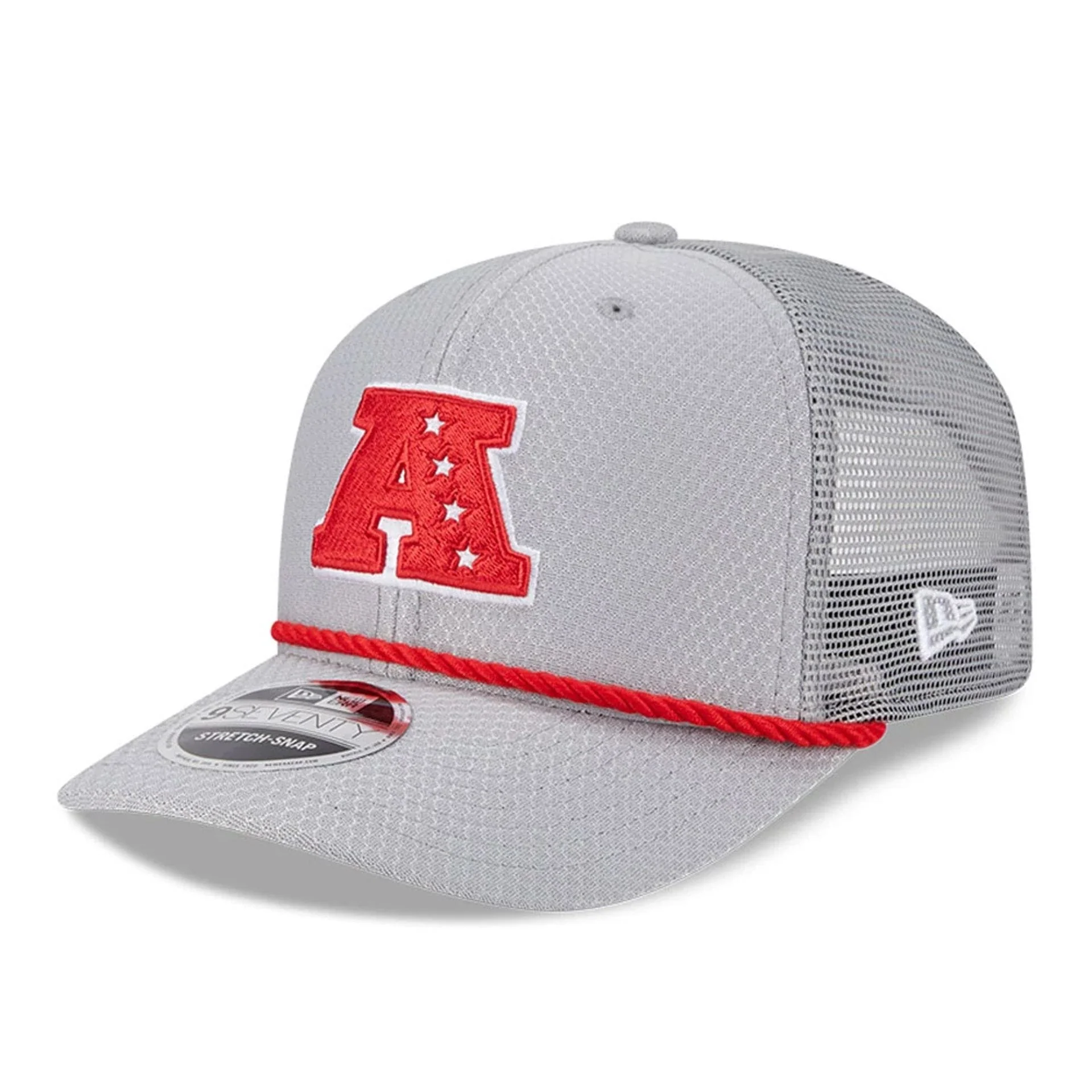 NFL Pro Bowl 2025 AFC Logo Grey 9SEVENTY Trucker Stretch Snap Cap