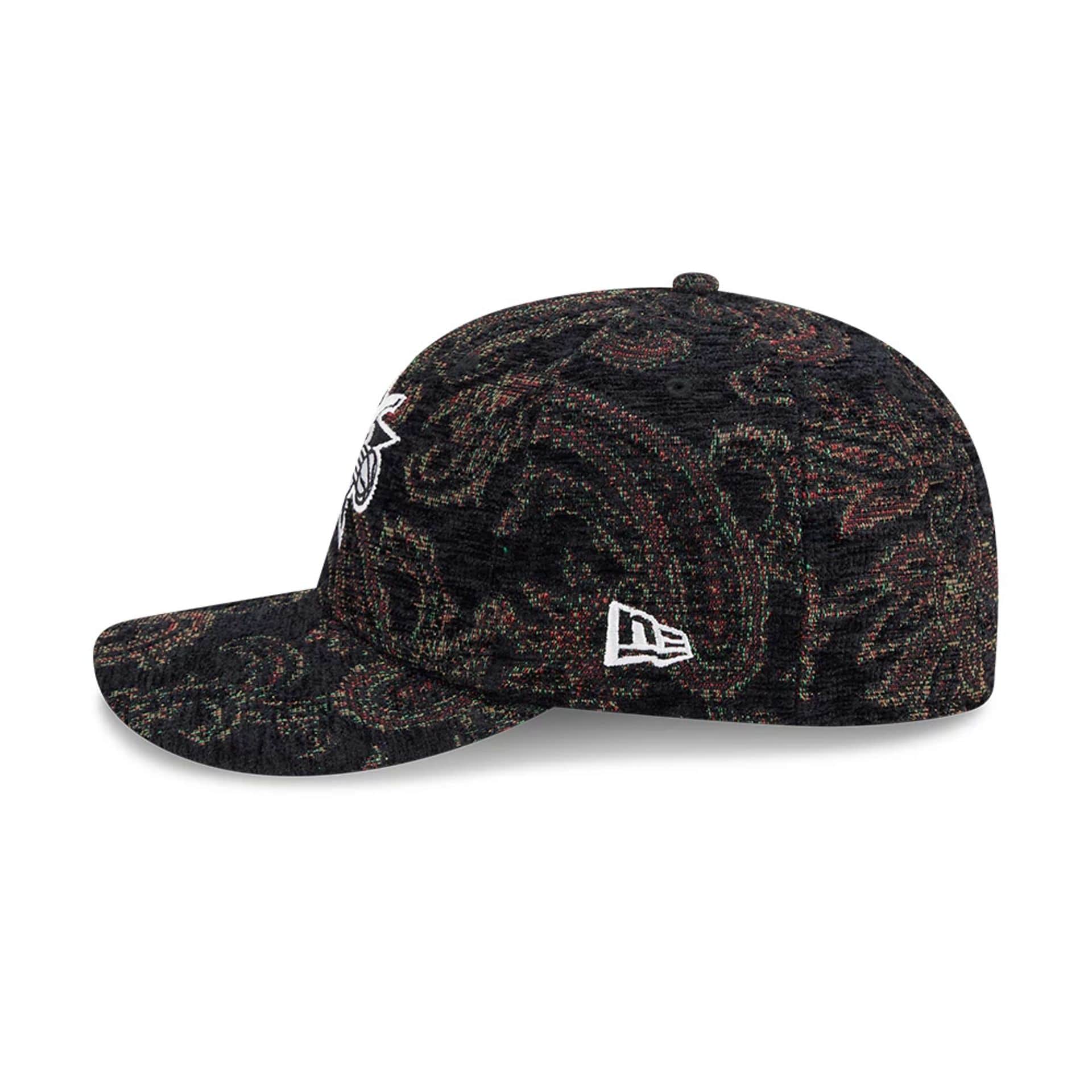 Philadelphia 76ers NBA Jacquard Chenille Black 59FIFTY Fitted Cap - Image 6