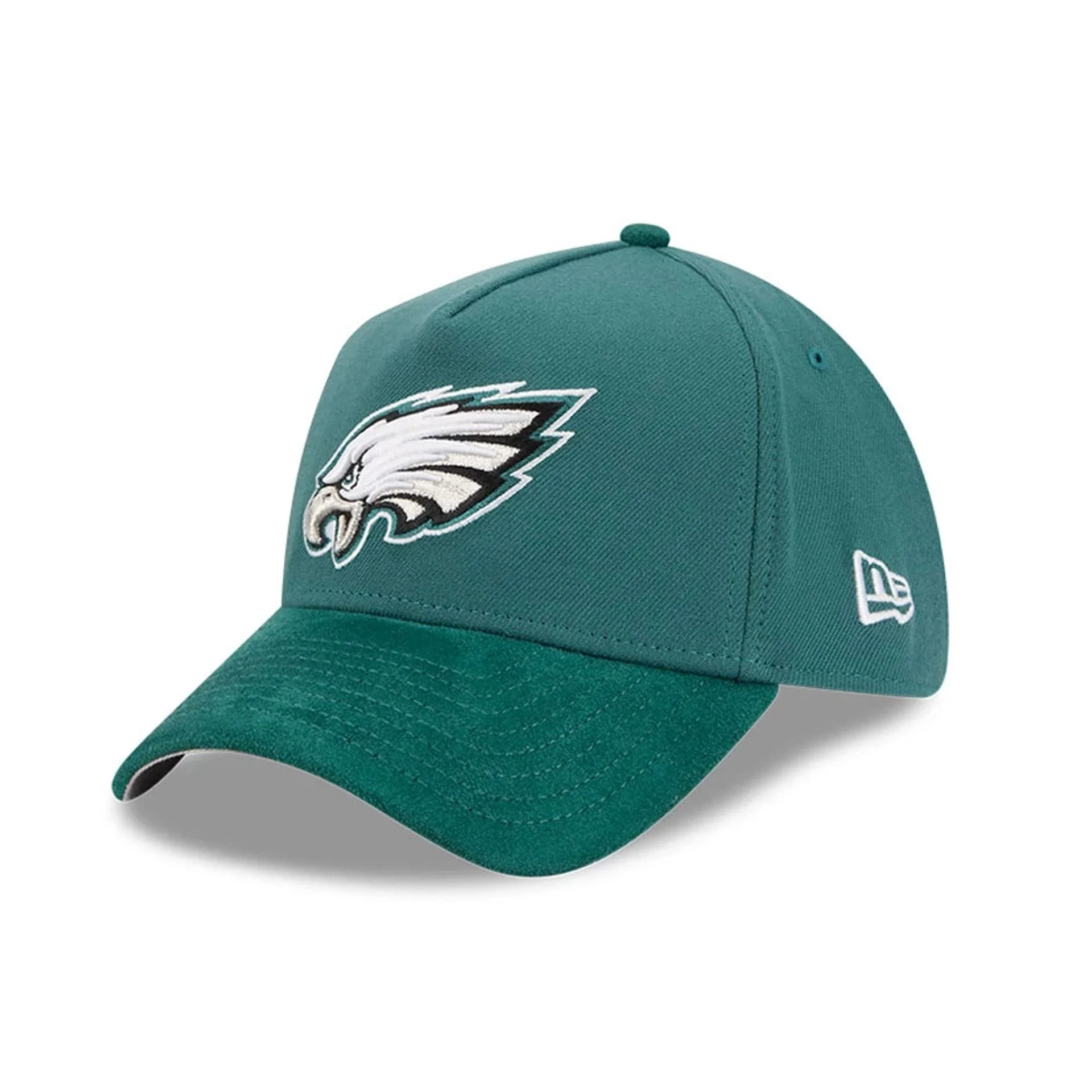 Philadelphia Eagles NFL Suede Dark Green 39THIRTY A-Frame Stretch Fit Cap