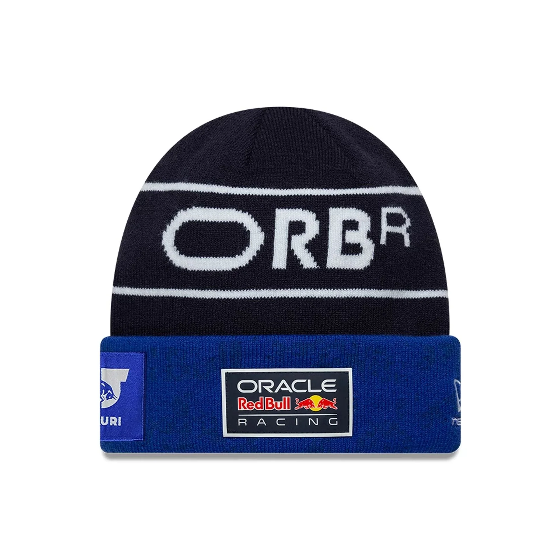 Red Bull Racing Replica Max Verstappen Dark Blue Cuff Knit Beanie Hat