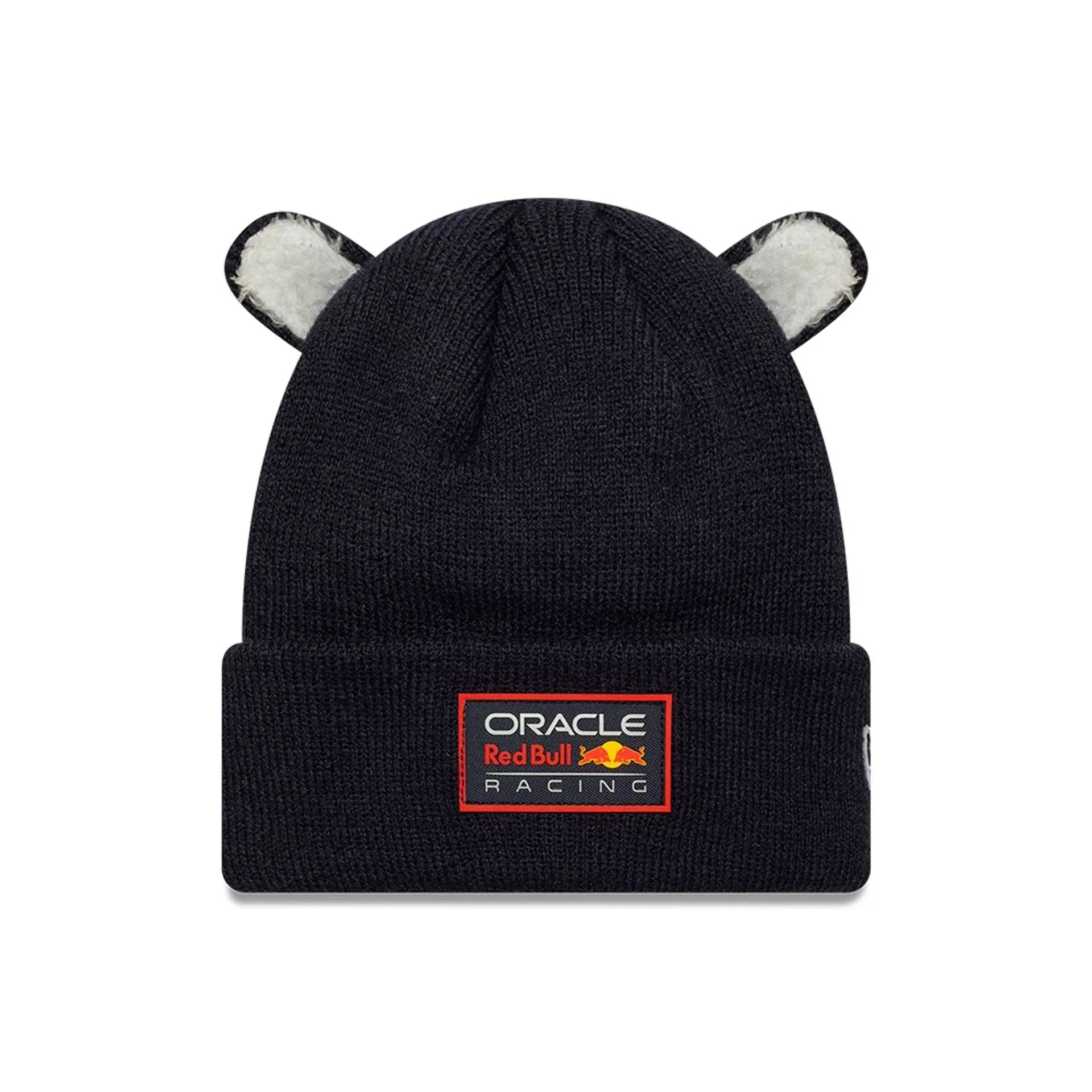 Red Bull Racing Toddler Ears Dark Blue Cuff Knit Beanie Hat