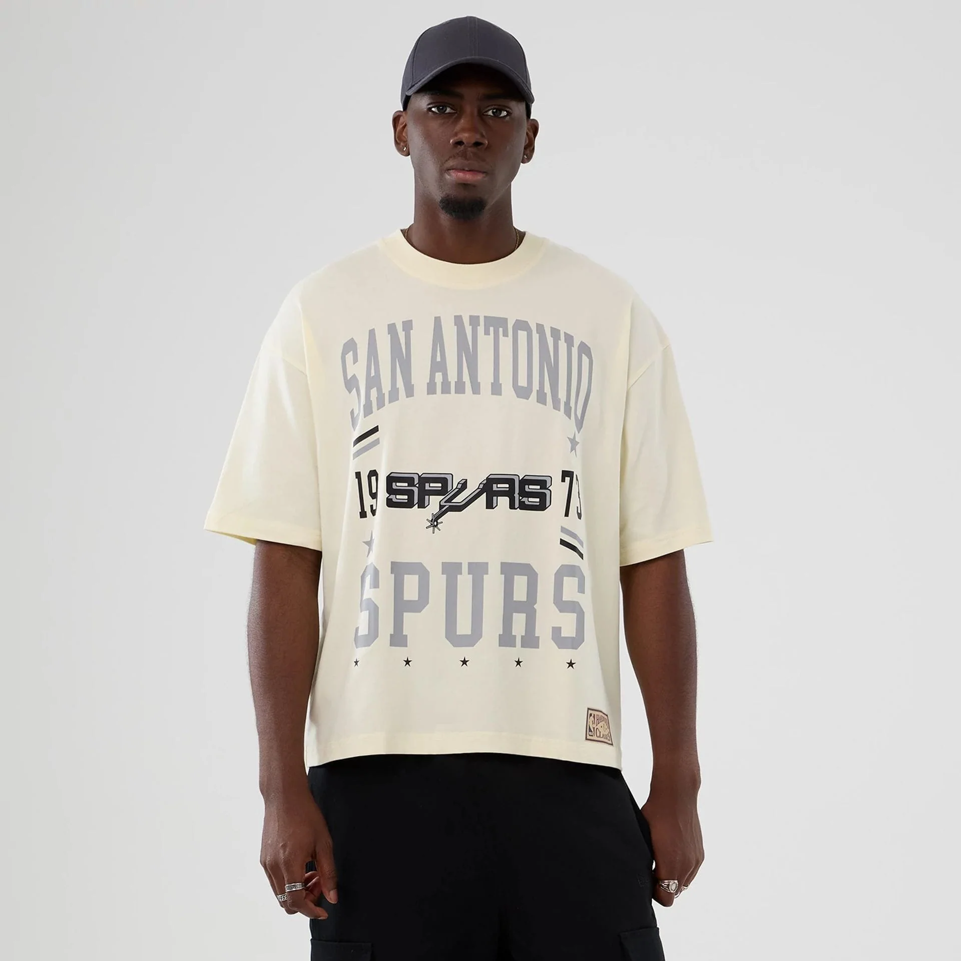 San Antonio Spurs NBA Hardwood Classic Cream T-Shirt