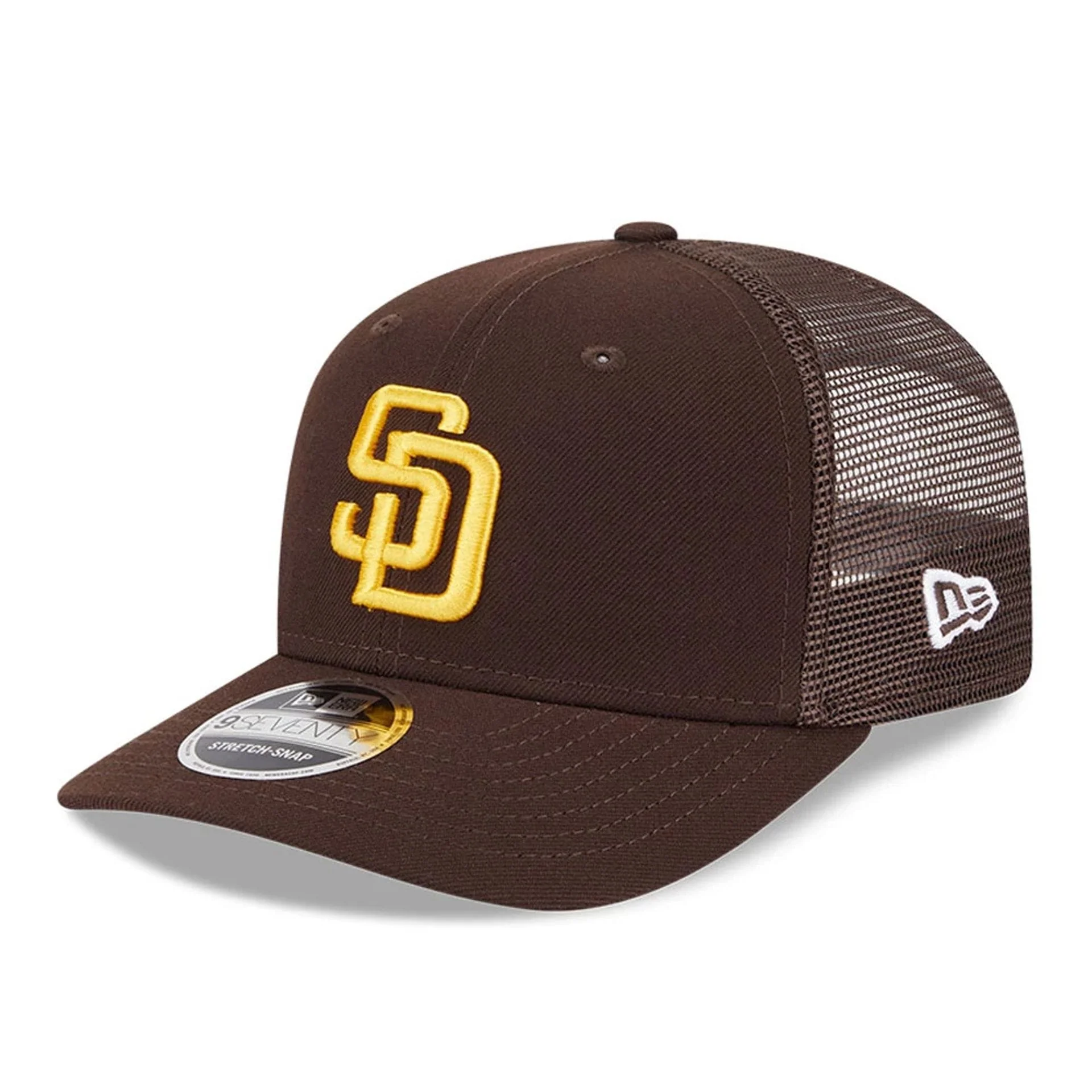 San Diego Padres MLB Evergreen Dark Brown 9SEVENTY Stretch Snap Cap