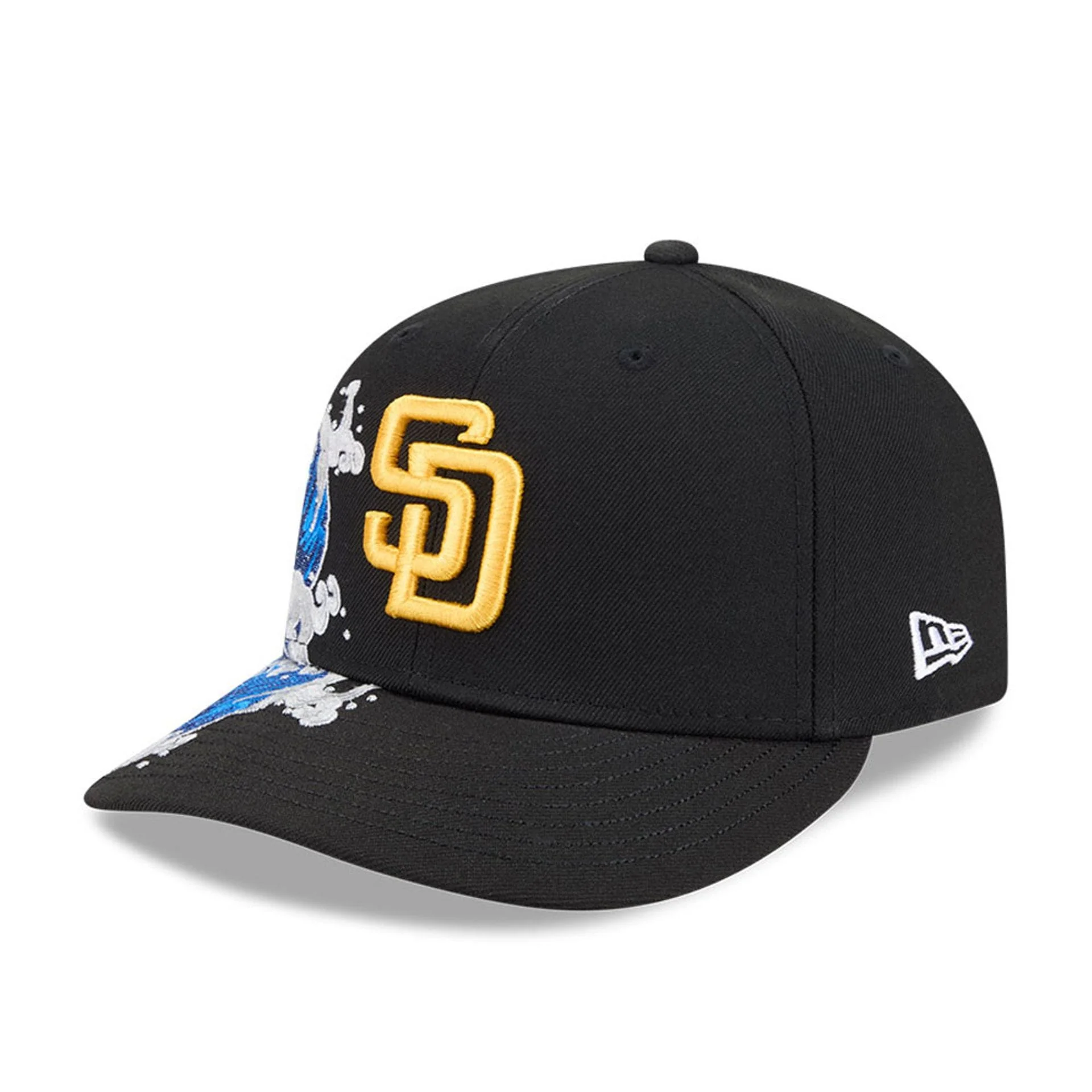 San Diego Padres MLB Vissurf Black 9FIFTY Snapback Adjustable Cap - Image 4