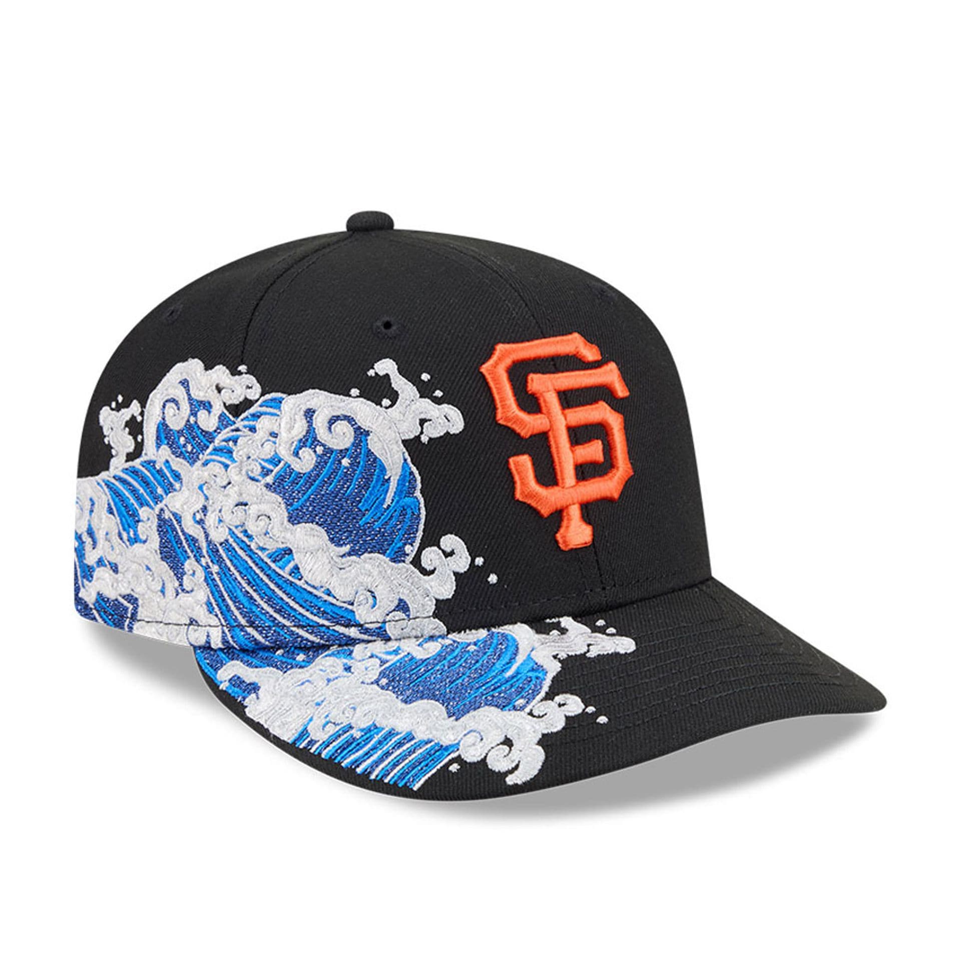 San Francisco Giants MLB Vissurf Black 9FIFTY Snapback Adjustable Cap