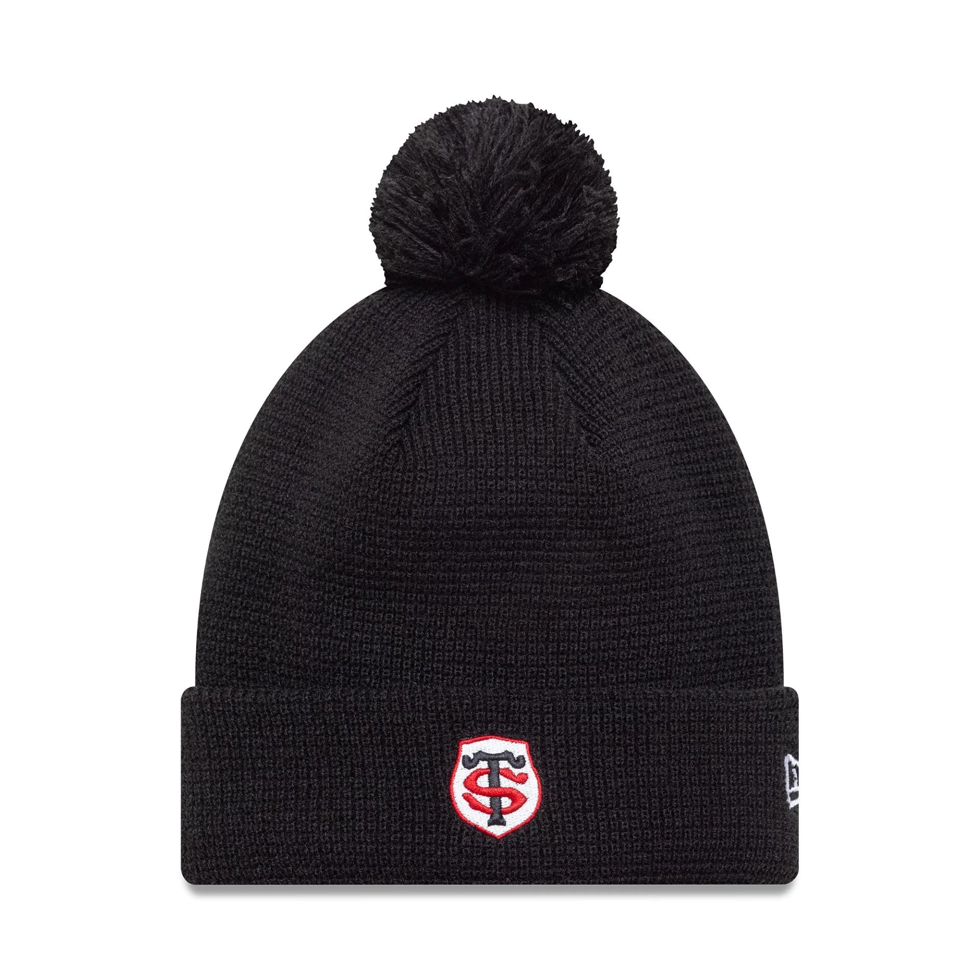 Stade Toulousain Womens Black Waffle Knit Beanie Hat