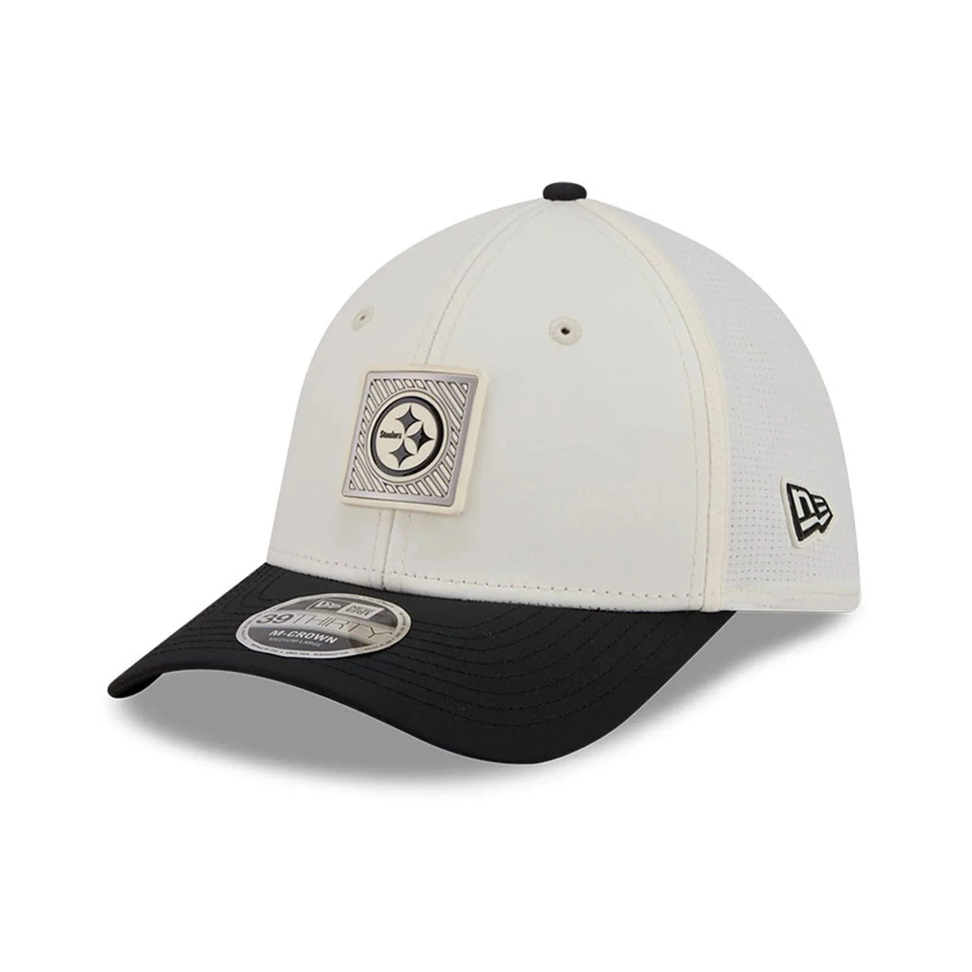 Steelers NFL Training 2026 White 39THIRTY M-Crown Stretch Fit Cap - Image 3