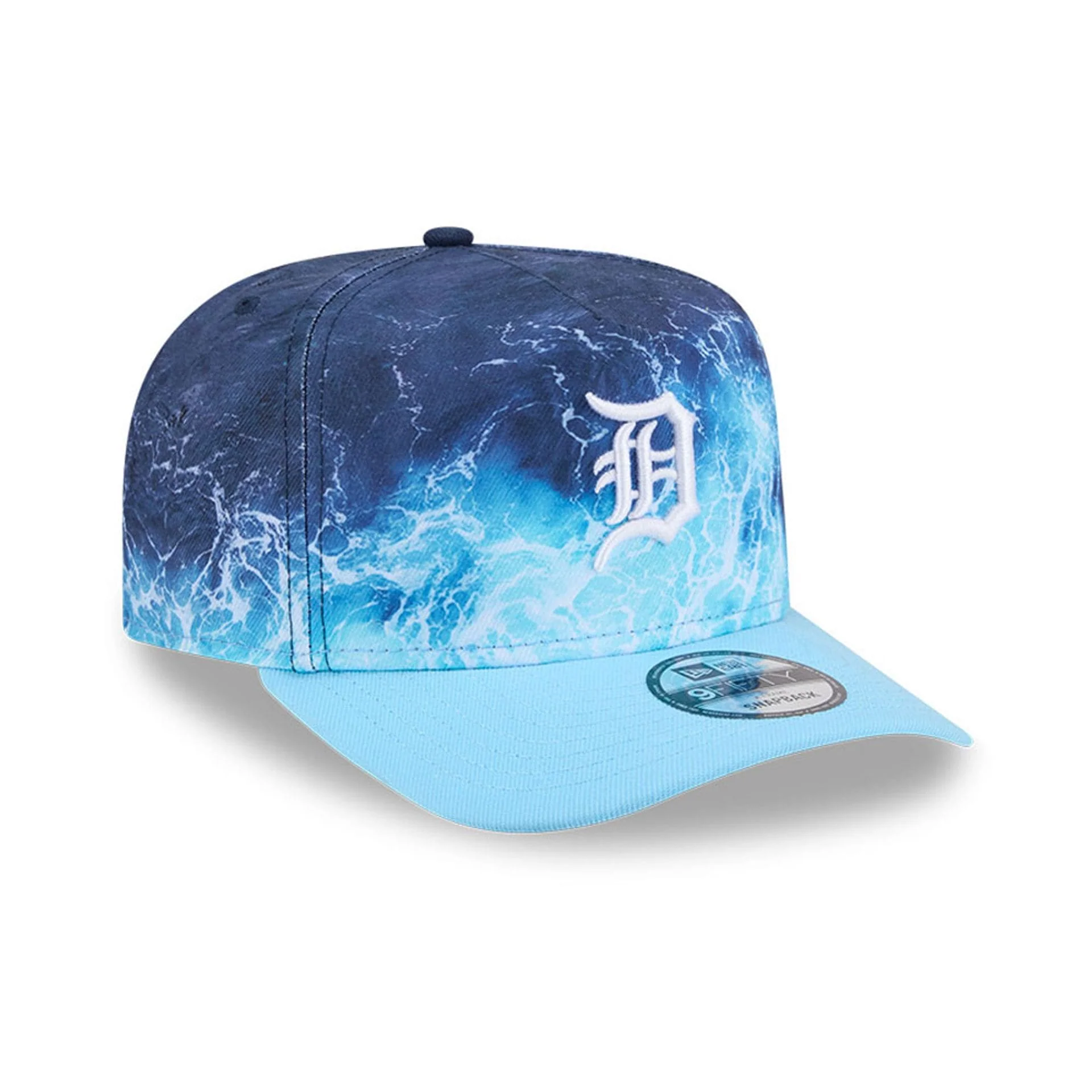 Tigers MLB Deep Water Pastel Blue 9FIFTY A-Frame Snapback Adjustable Cap - Image 4