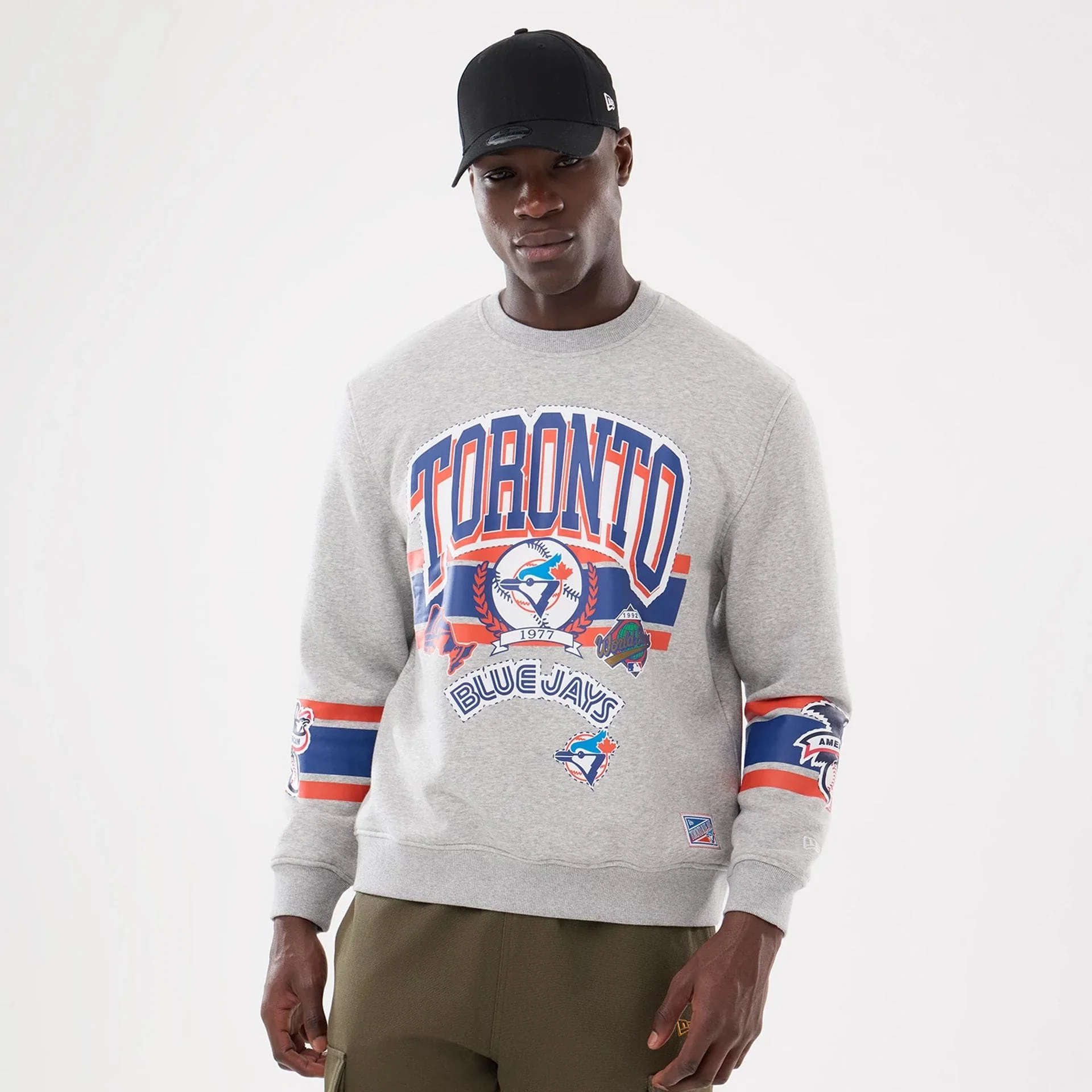 Toronto Blue Jays MLB Sport Classic Grey Crew Neck Sweater
