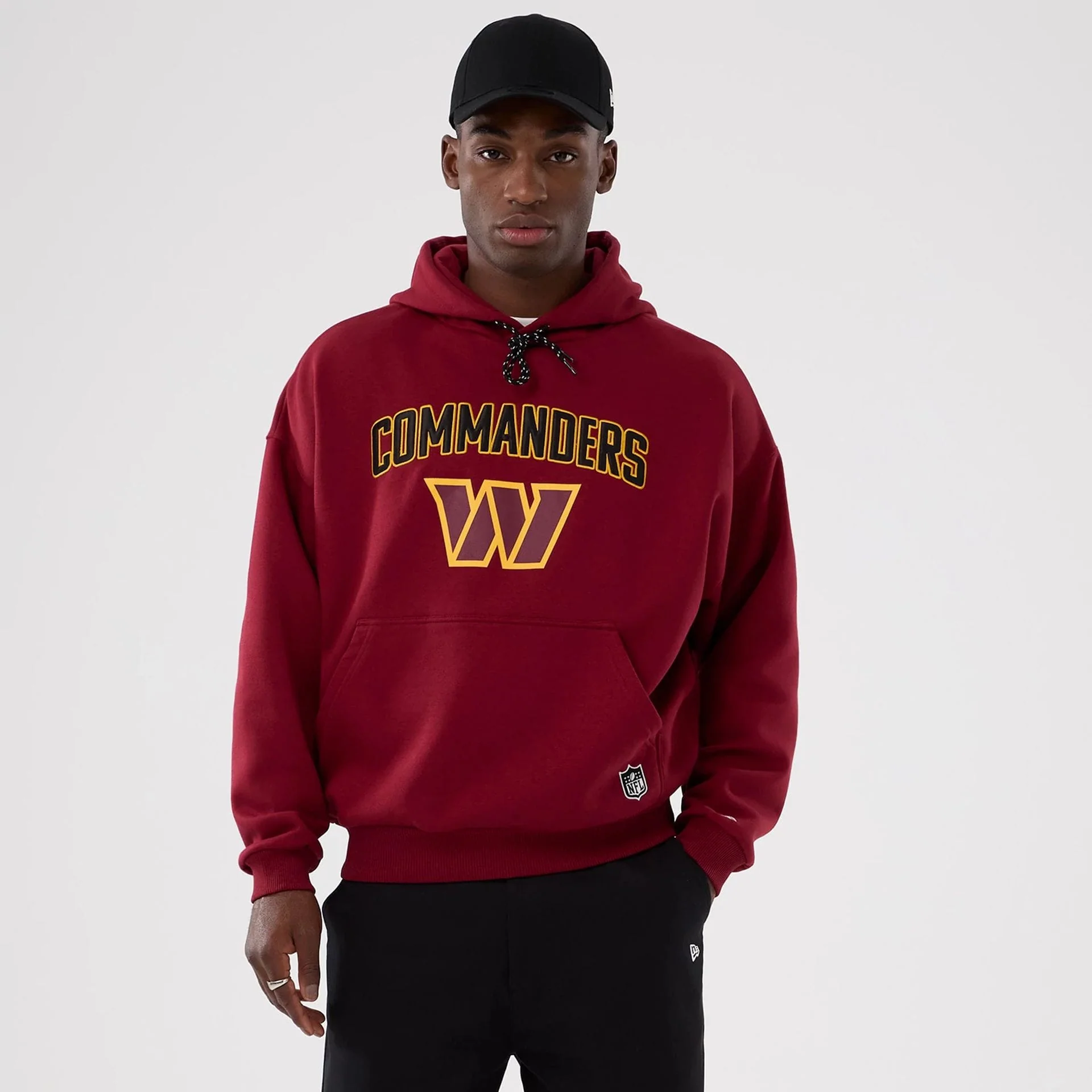 Washington Commanders NFL International Series Games 2025 Dark Red Premium Pullover Hoodie